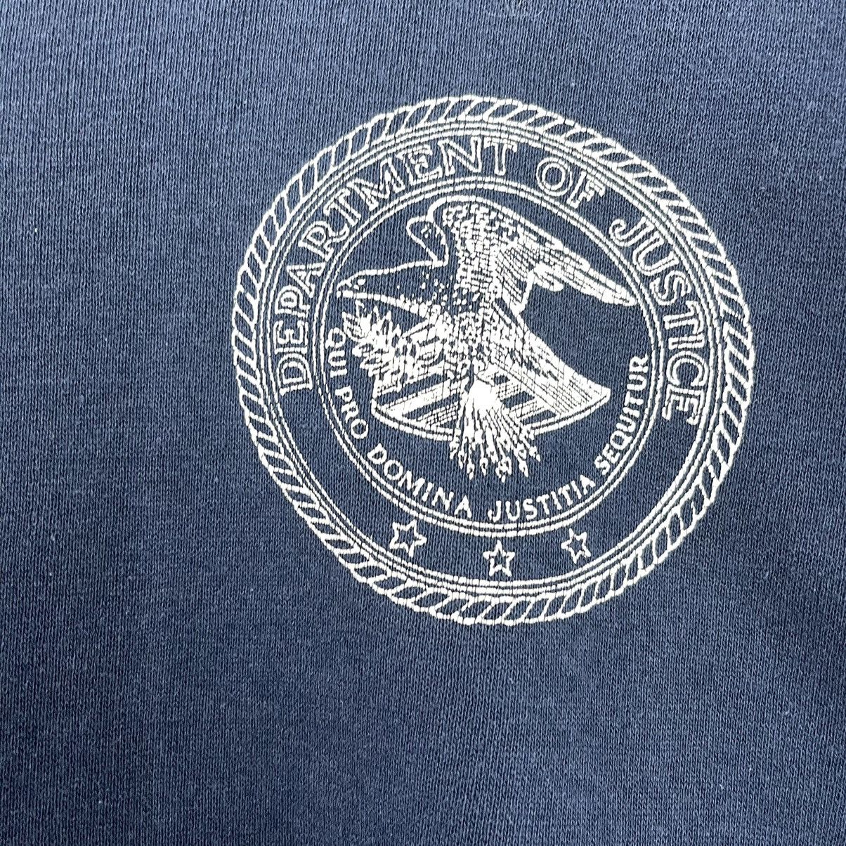 Vintage 90’s Department Of Justice Crewneck Sweatshirt Size L Size US L / EU 52-54 / 3 - 5 Thumbnail