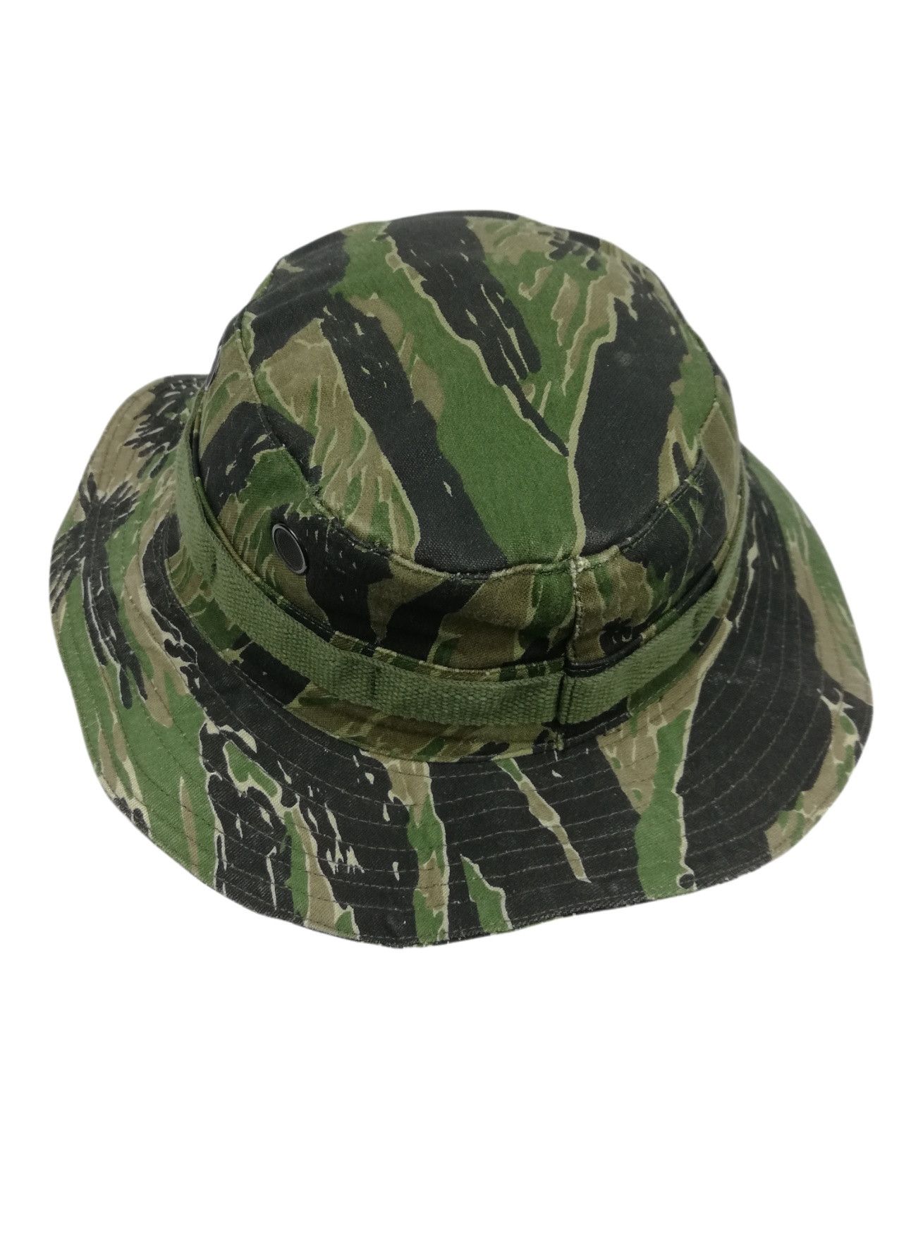 Other 🔥Tiger Stripe Camouflage Military Wide Brim Bucket Hat Size ONE SIZE - 13 Thumbnail