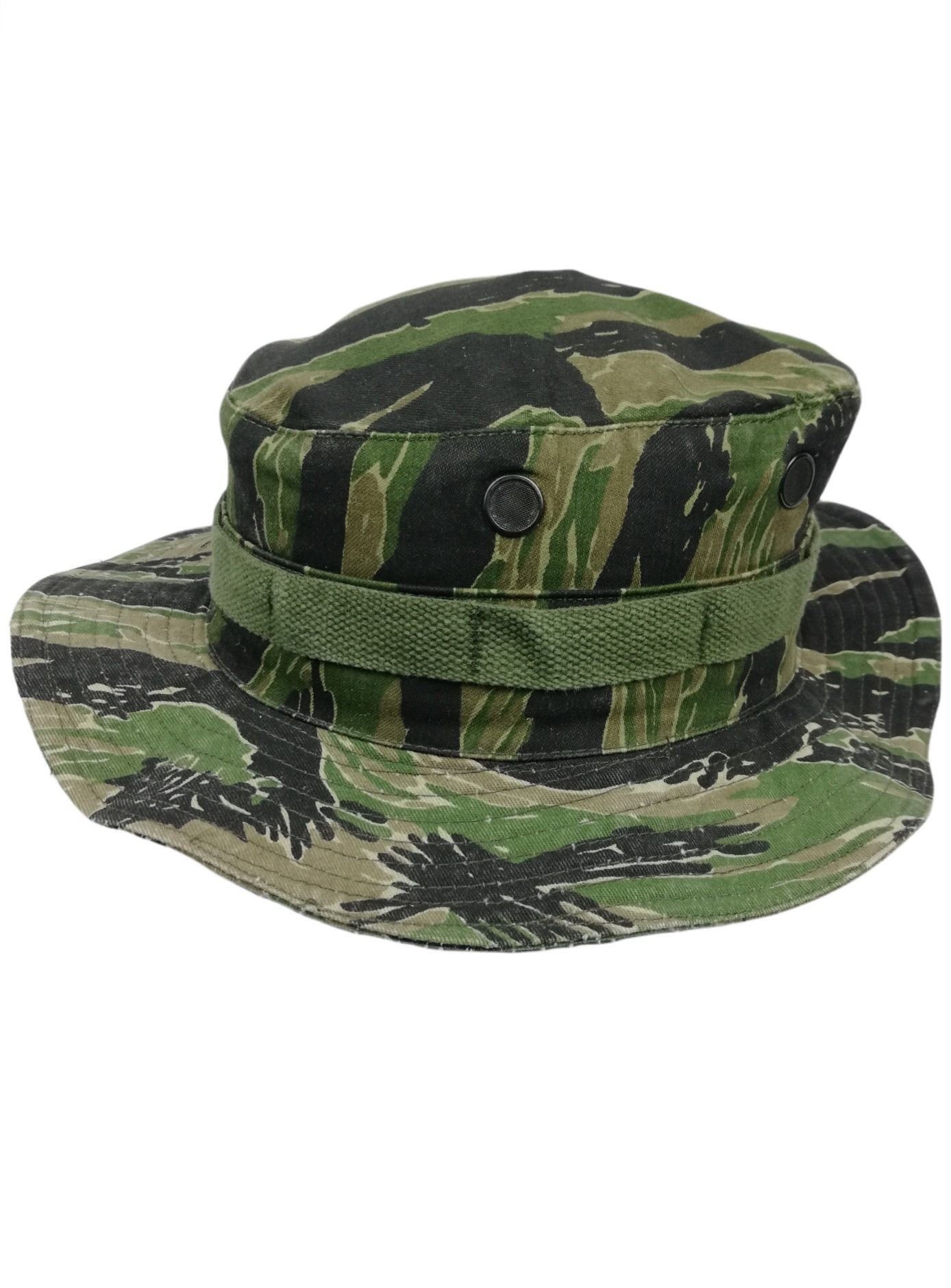 Other 🔥Tiger Stripe Camouflage Military Wide Brim Bucket Hat Size ONE SIZE - 12 Thumbnail