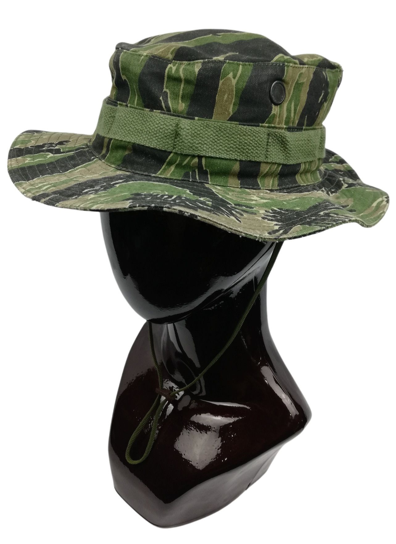 Other 🔥Tiger Stripe Camouflage Military Wide Brim Bucket Hat Size ONE SIZE - 2 Thumbnail