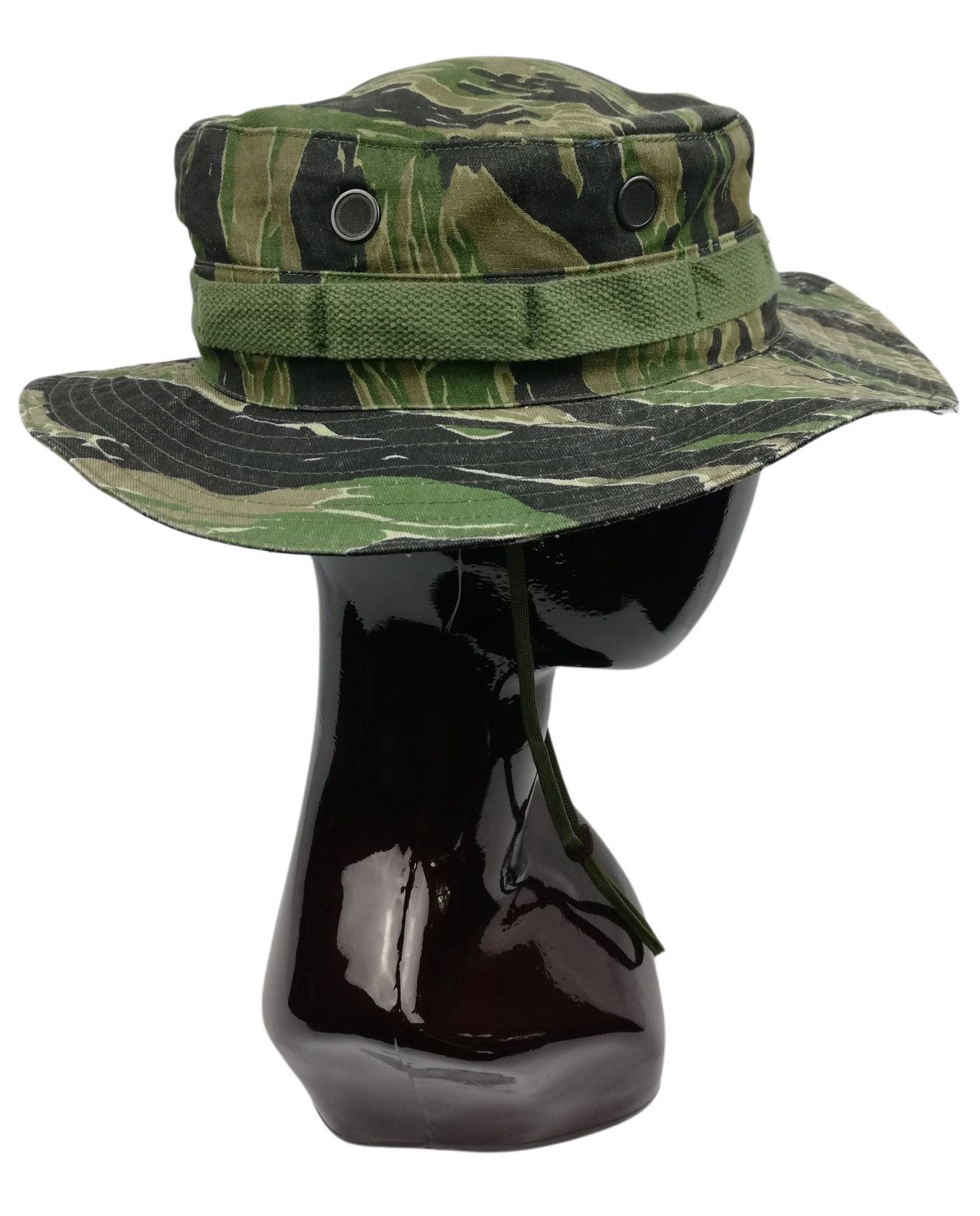 Other 🔥Tiger Stripe Camouflage Military Wide Brim Bucket Hat Size ONE SIZE - 7 Thumbnail