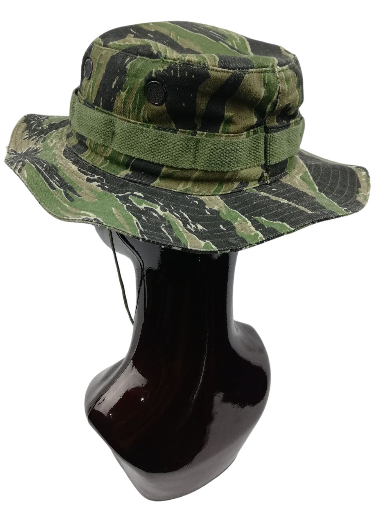 Other 🔥Tiger Stripe Camouflage Military Wide Brim Bucket Hat Size ONE SIZE - 4 Thumbnail