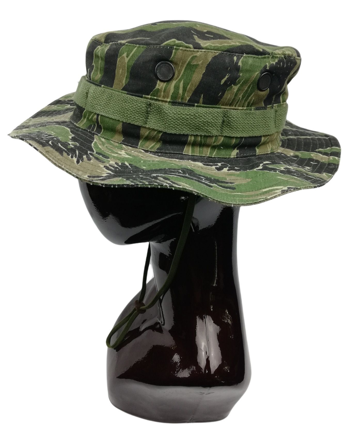 Other 🔥Tiger Stripe Camouflage Military Wide Brim Bucket Hat Size ONE SIZE - 3 Thumbnail