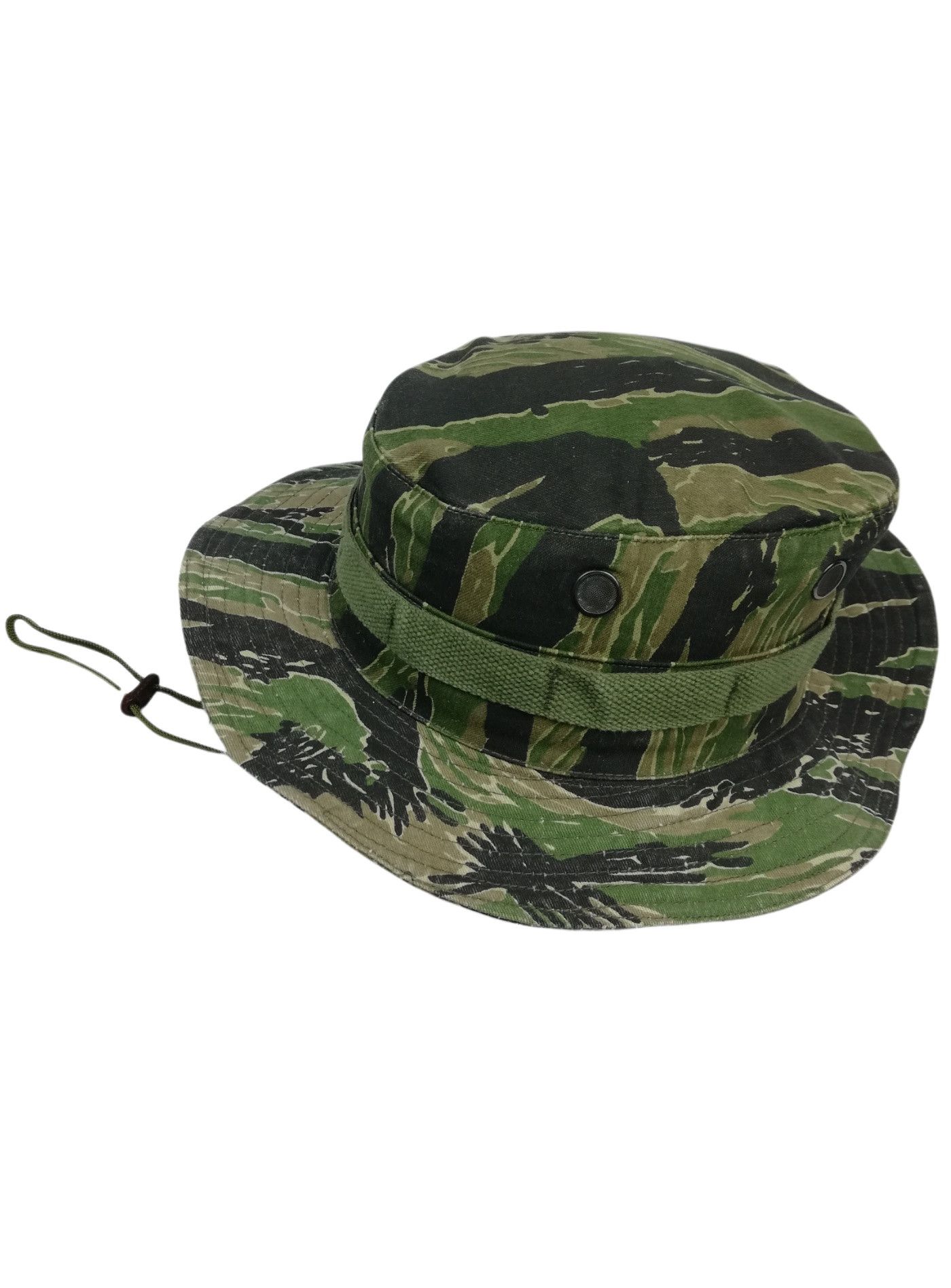 Other 🔥Tiger Stripe Camouflage Military Wide Brim Bucket Hat Size ONE SIZE - 11 Thumbnail
