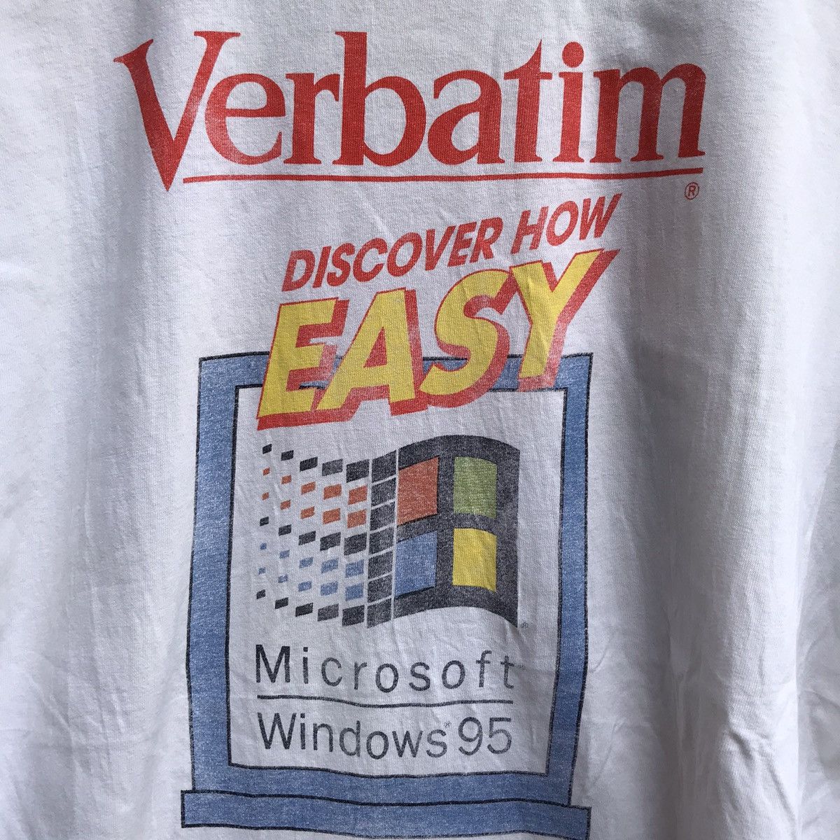 Vintage Vintage 90s WINDOWS 95 pc software tee Size US XL / EU 56 / 4 - 4 Thumbnail