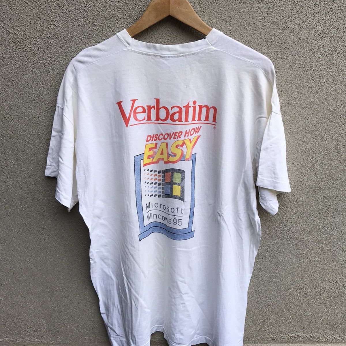 Vintage Vintage 90s WINDOWS 95 pc software tee Size US XL / EU 56 / 4 - 3 Thumbnail