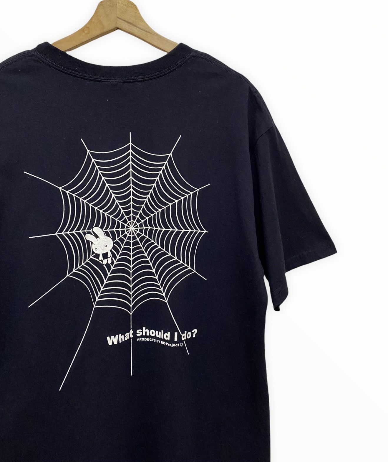 Japanese Brand VINTAGE RX-PROJECT SPIDERWEB BACK PRINT TEE Size US S / EU 44-46 / 1 - 3 Thumbnail