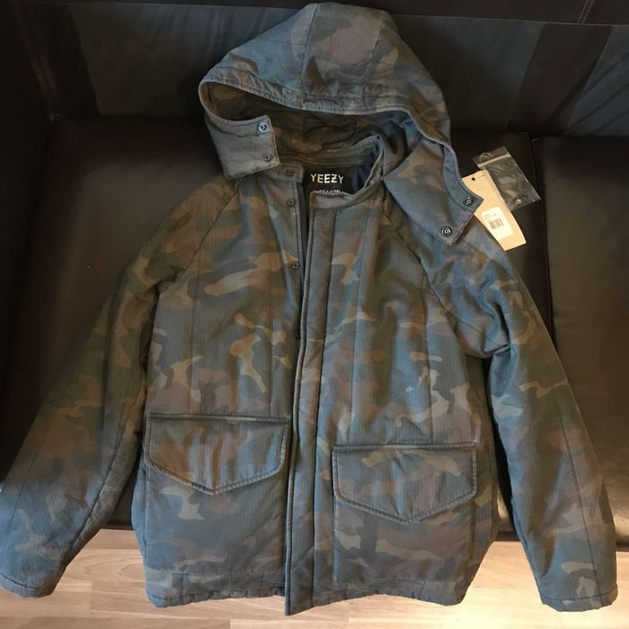 Yeezy Season Season 1 quilted camo parka jacket | Grailed