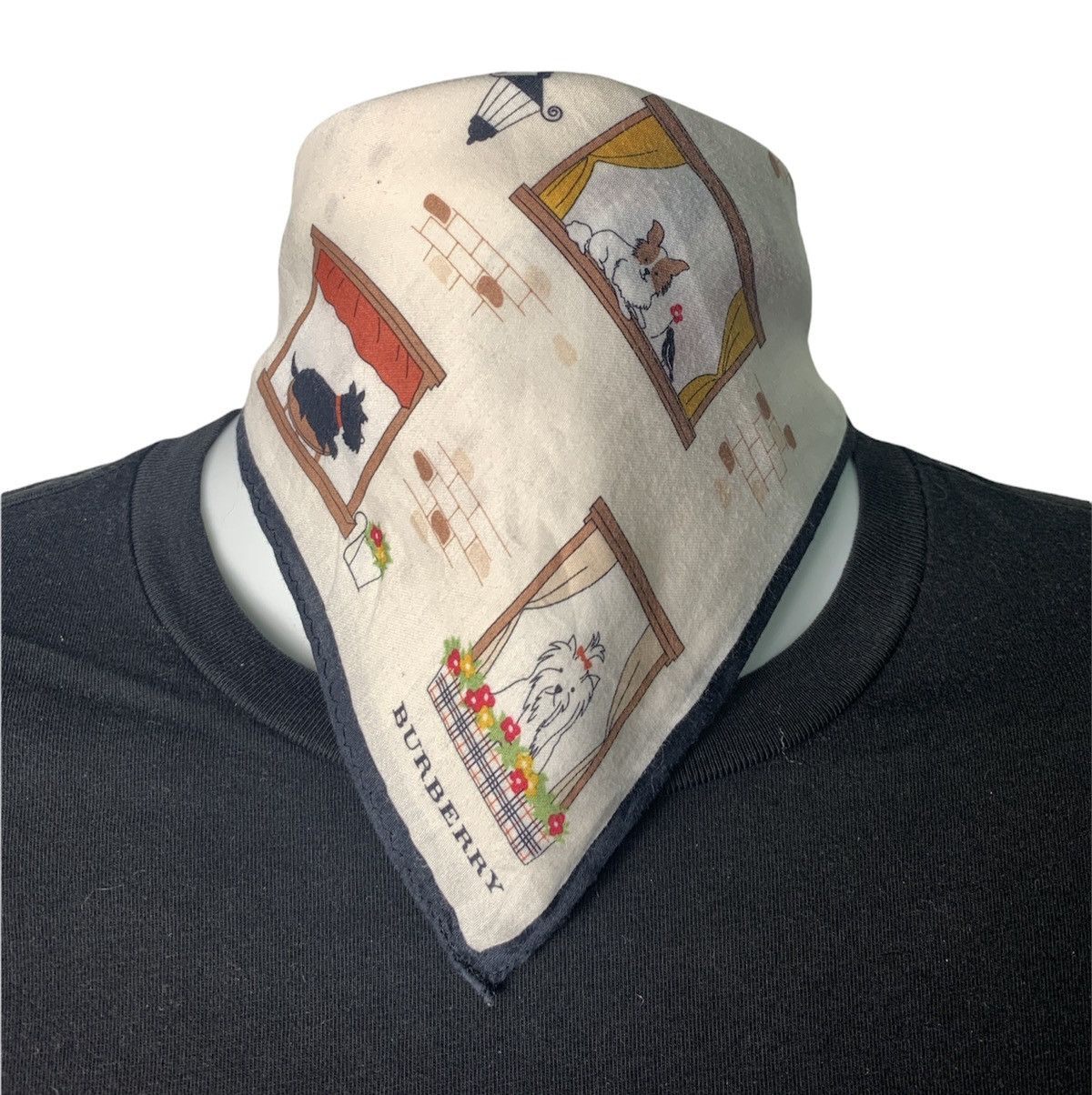 Burberry Vintage Burberry Handkerchief / Bandana / Neckerchief Size ONE SIZE - 1 Thumbnail