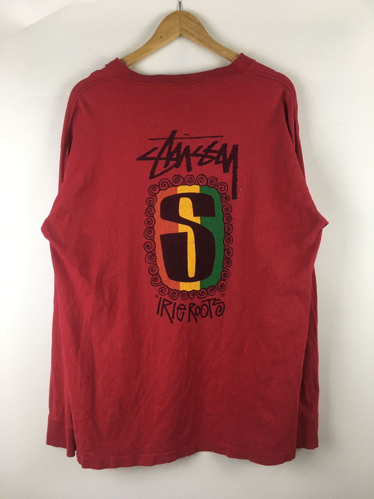 Vintage Stussy Irie Roots Reggae long sleeve store