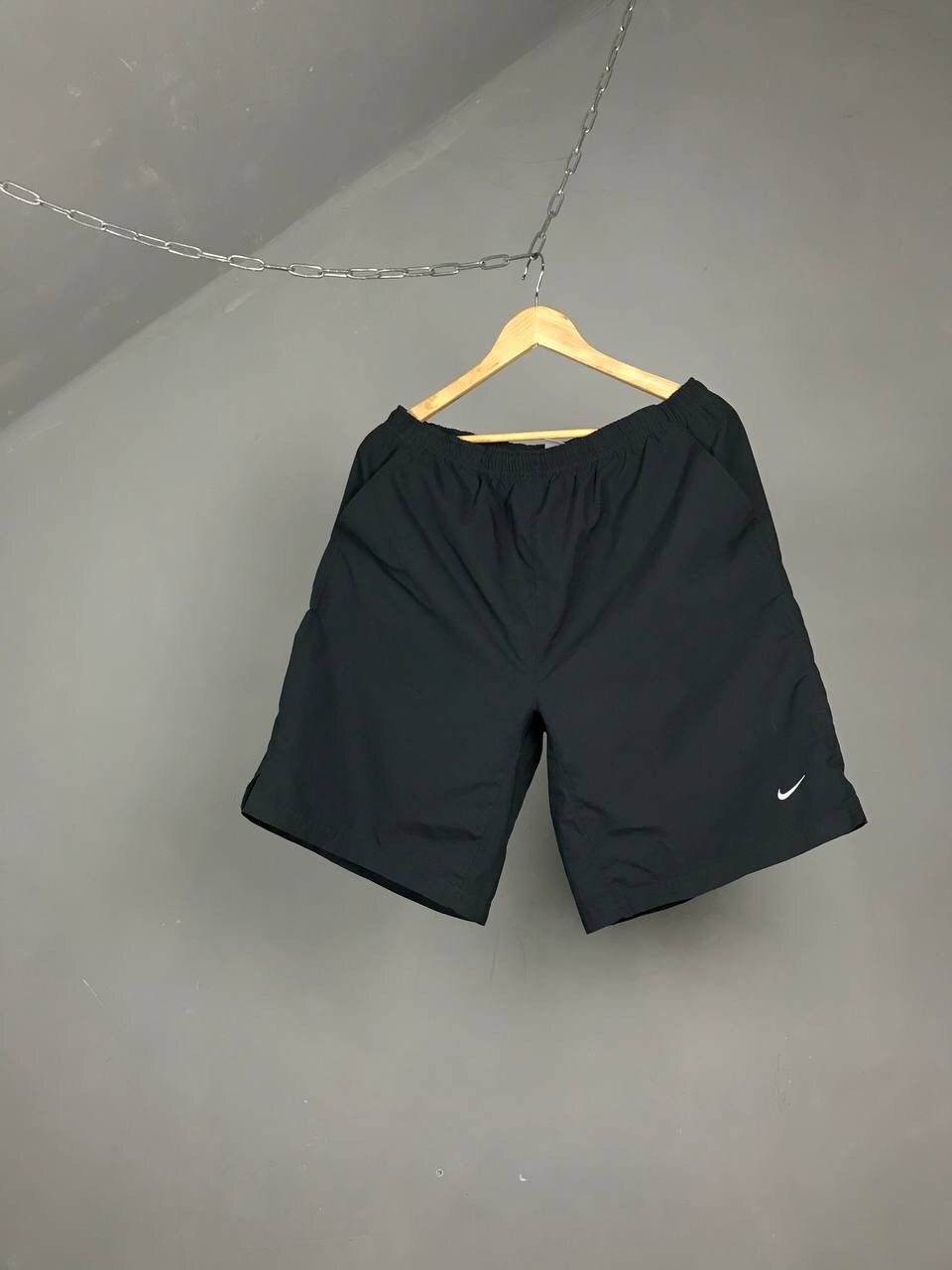 Nike × Vintage Nike swoosh streetwear vintage shorts Size US 34 / EU 50 - 1 Thumbnail