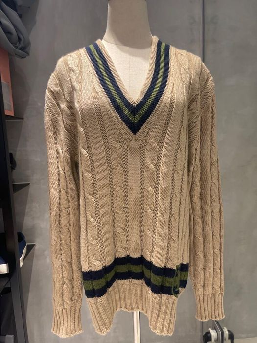 Louis Vuitton 18aw Hand Lv Cashmere Knit Sweater Men's