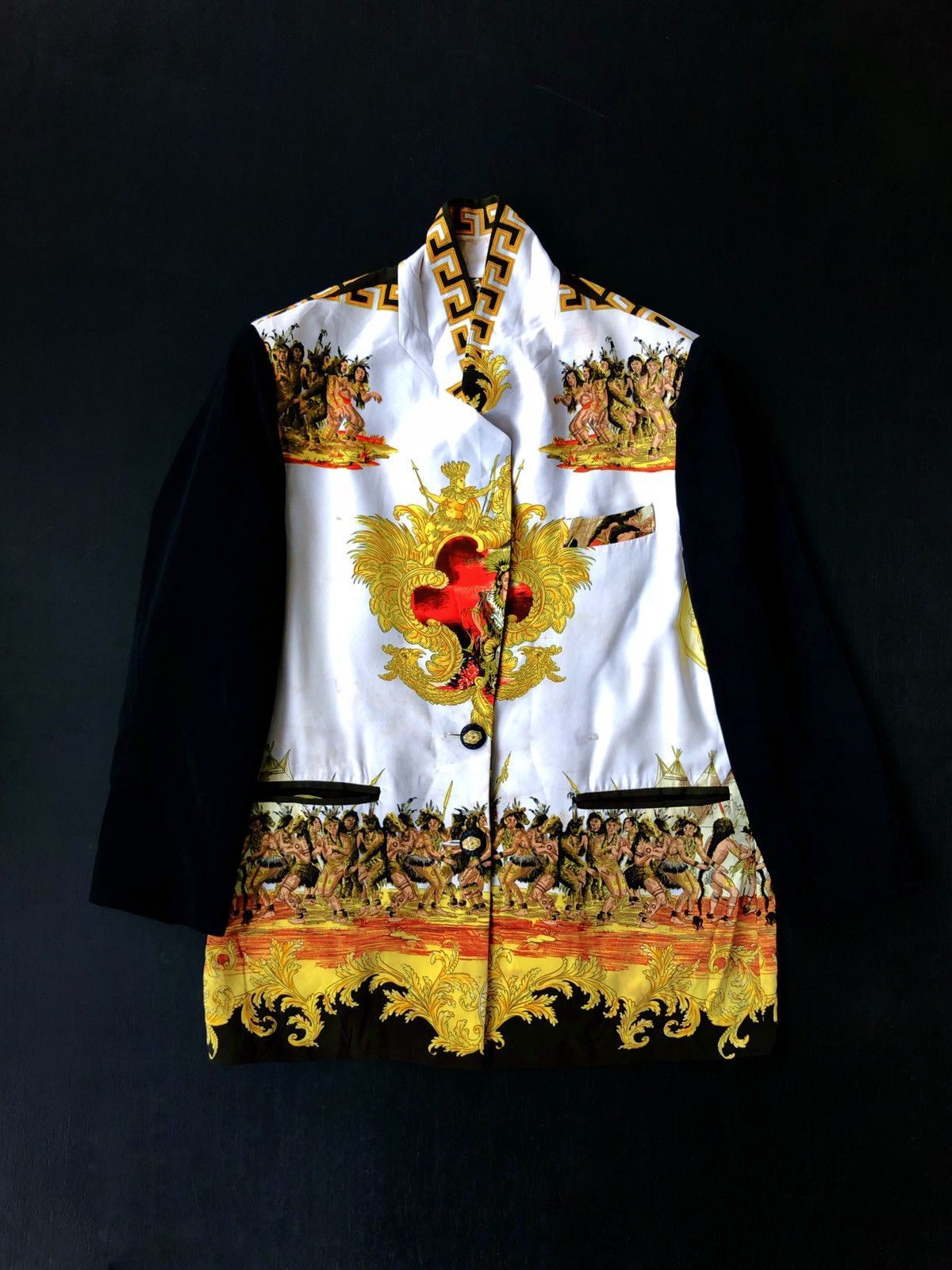 Art Comes First Vintage Apache American Native Overprinted Jacket Size US M / EU 48-50 / 2 - 1 Thumbnail