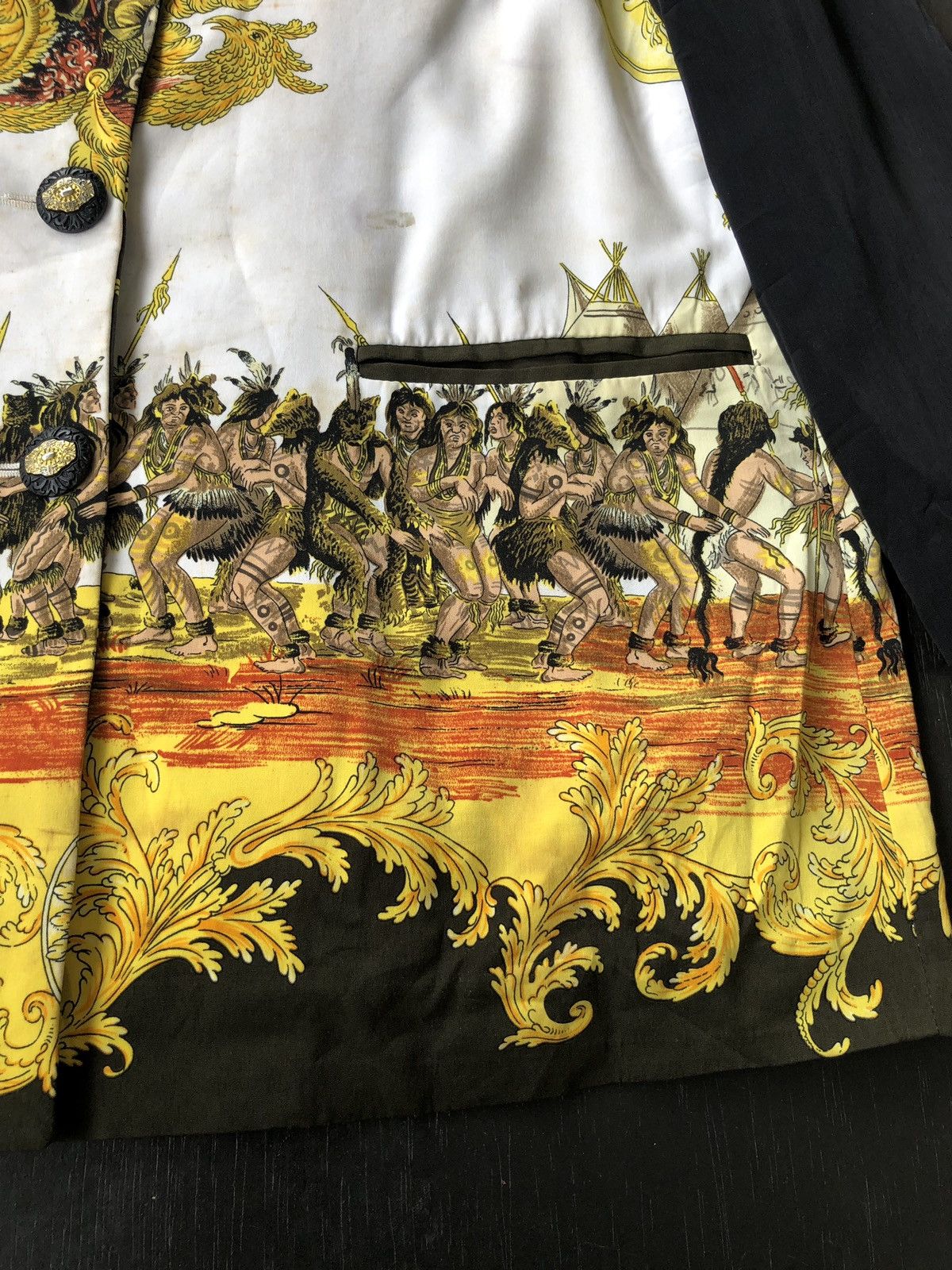 Art Comes First Vintage Apache American Native Overprinted Jacket Size US M / EU 48-50 / 2 - 5 Thumbnail
