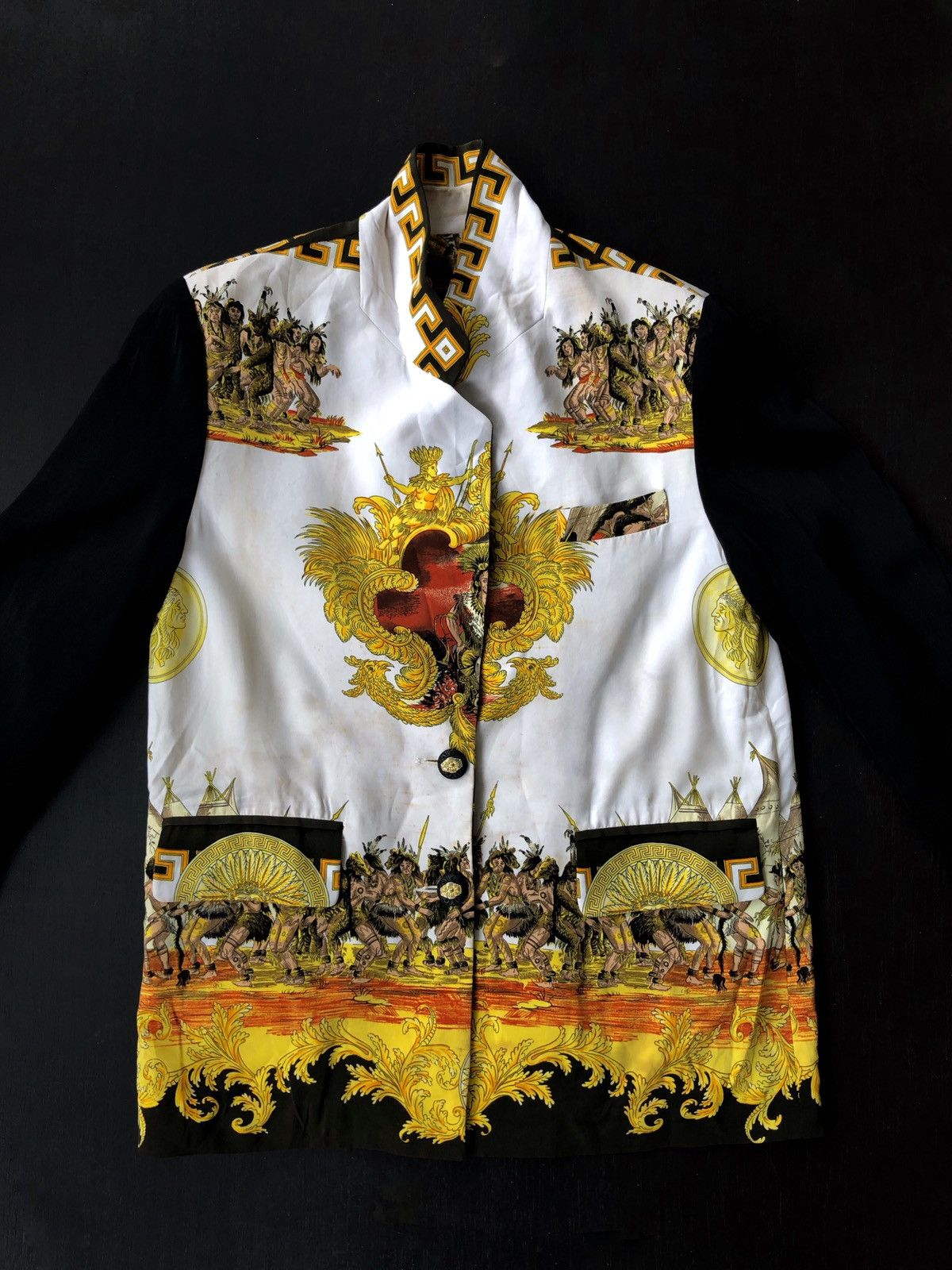 Art Comes First Vintage Apache American Native Overprinted Jacket Size US M / EU 48-50 / 2 - 3 Thumbnail