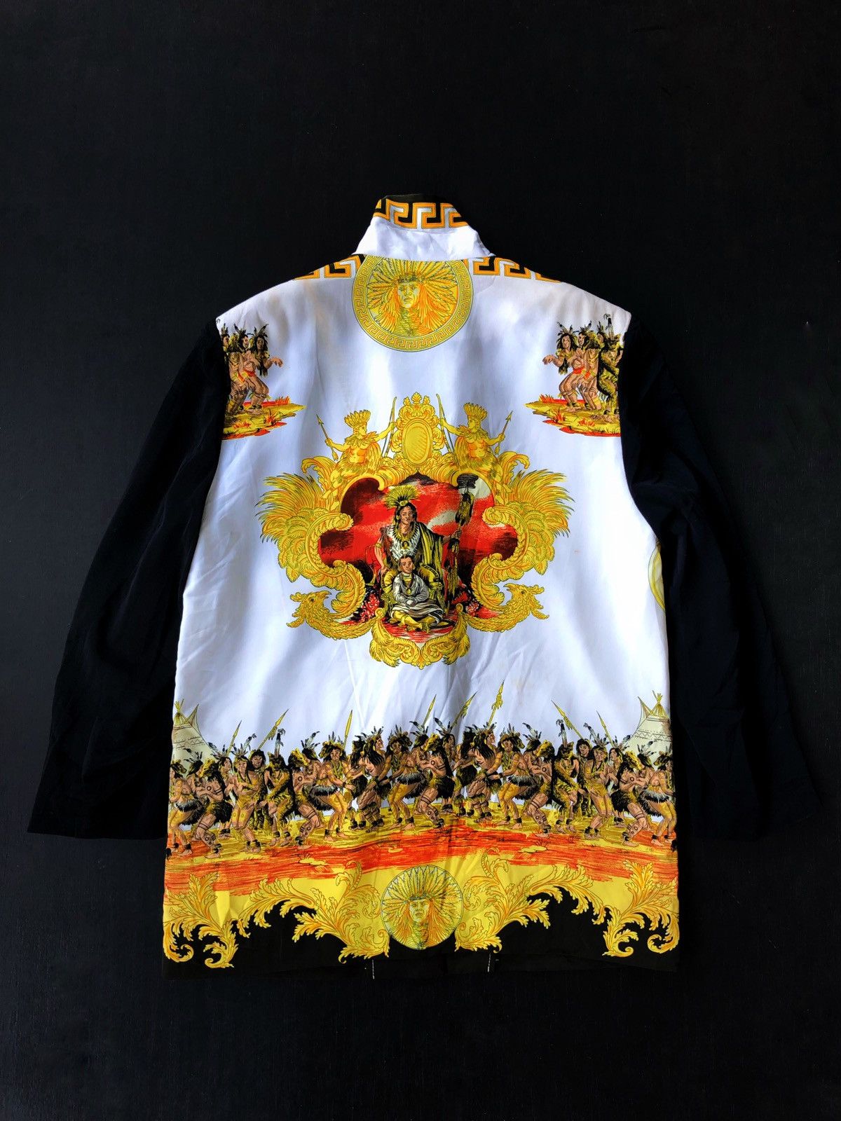 Art Comes First Vintage Apache American Native Overprinted Jacket Size US M / EU 48-50 / 2 - 2 Thumbnail
