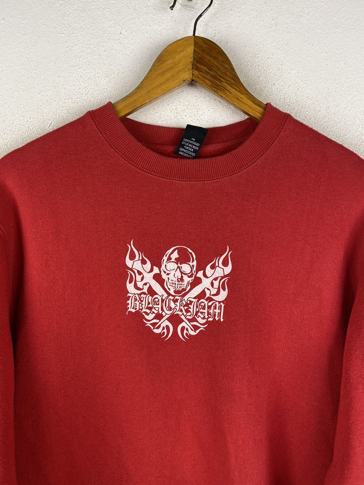 Japanese Brand 🔥SALE🔥BLACKFAM BLACKJAM SKULL DESIGN SWEATSHIRT Size US M / EU 48-50 / 2 - 6 Thumbnail