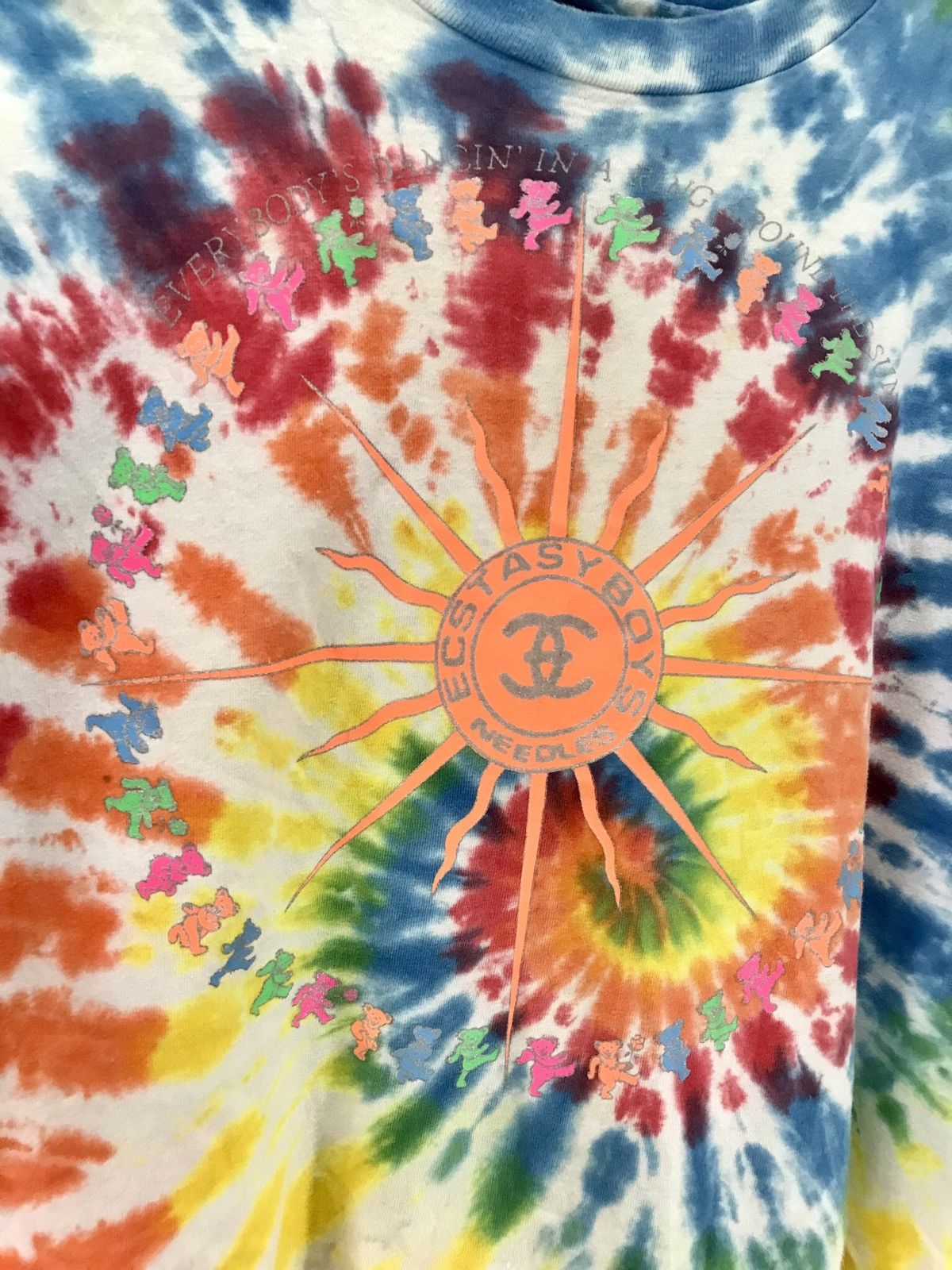 Grateful Dead × Vintage 💥RARE 90s NEEDLES ECSTACY BOY TYE DYE Size US XL / EU 56 / 4 - 6 Thumbnail