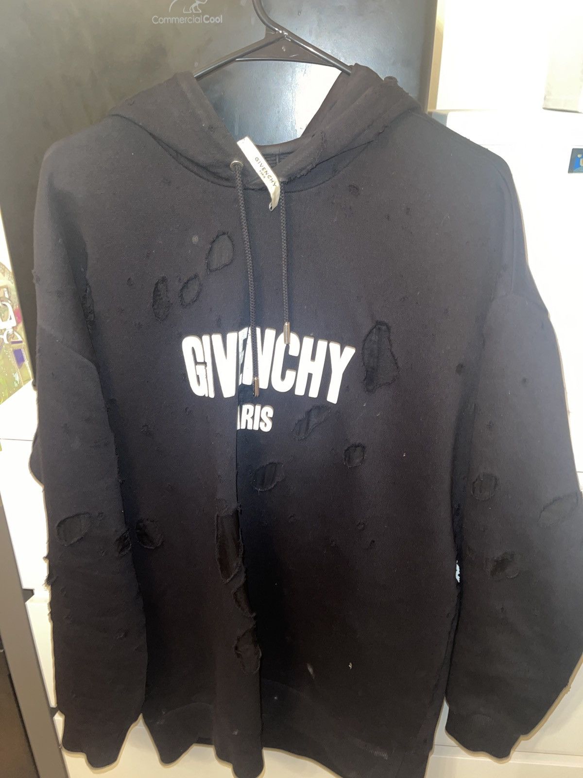 Givenchy Givenchy Distressed Hoodie | Grailed