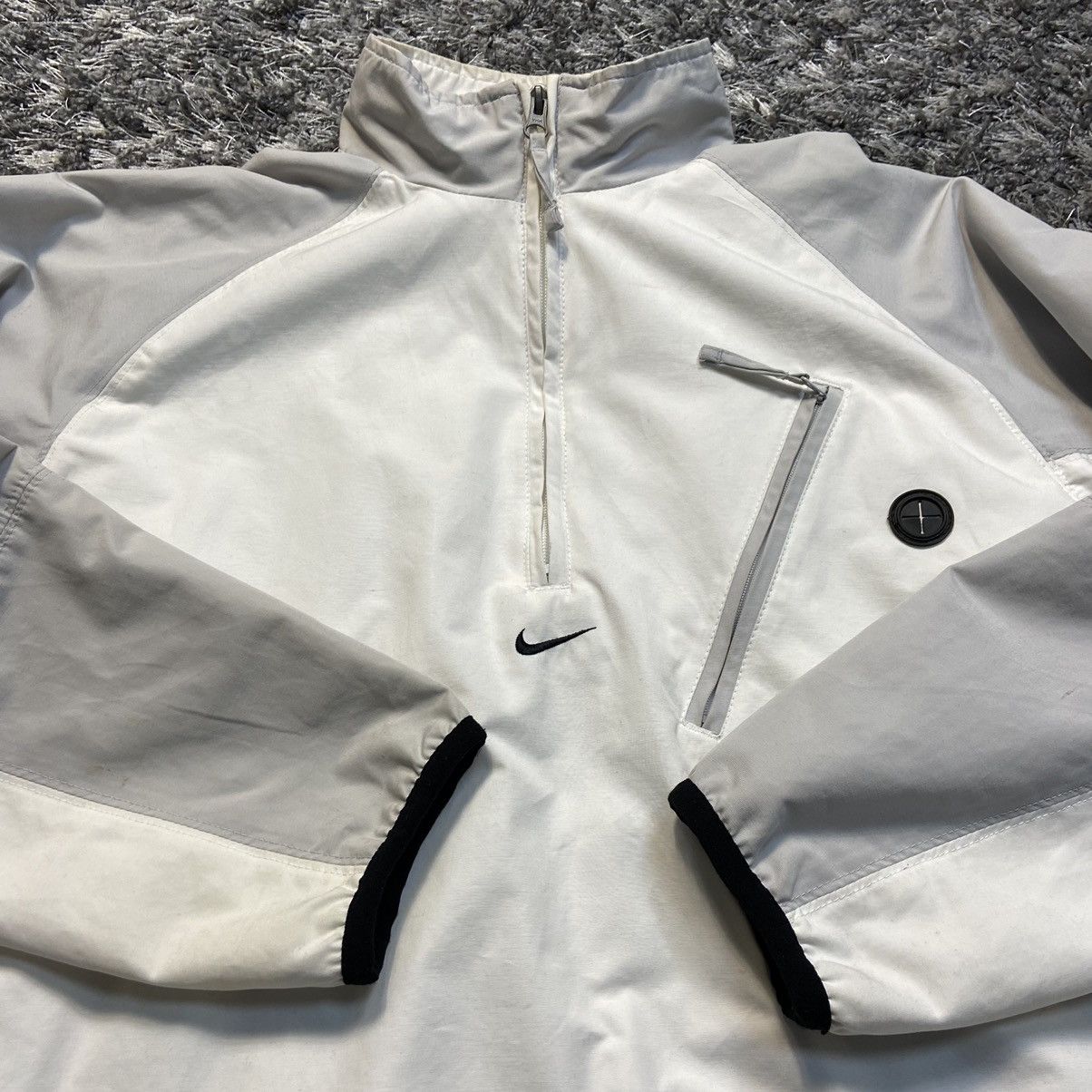Nike 00s ARCHIVE NIKE CENTER SWOOSH ANORAK TECHNO JACKET - № 2131 Size US M / EU 48-50 / 2 - 2 Thumbnail