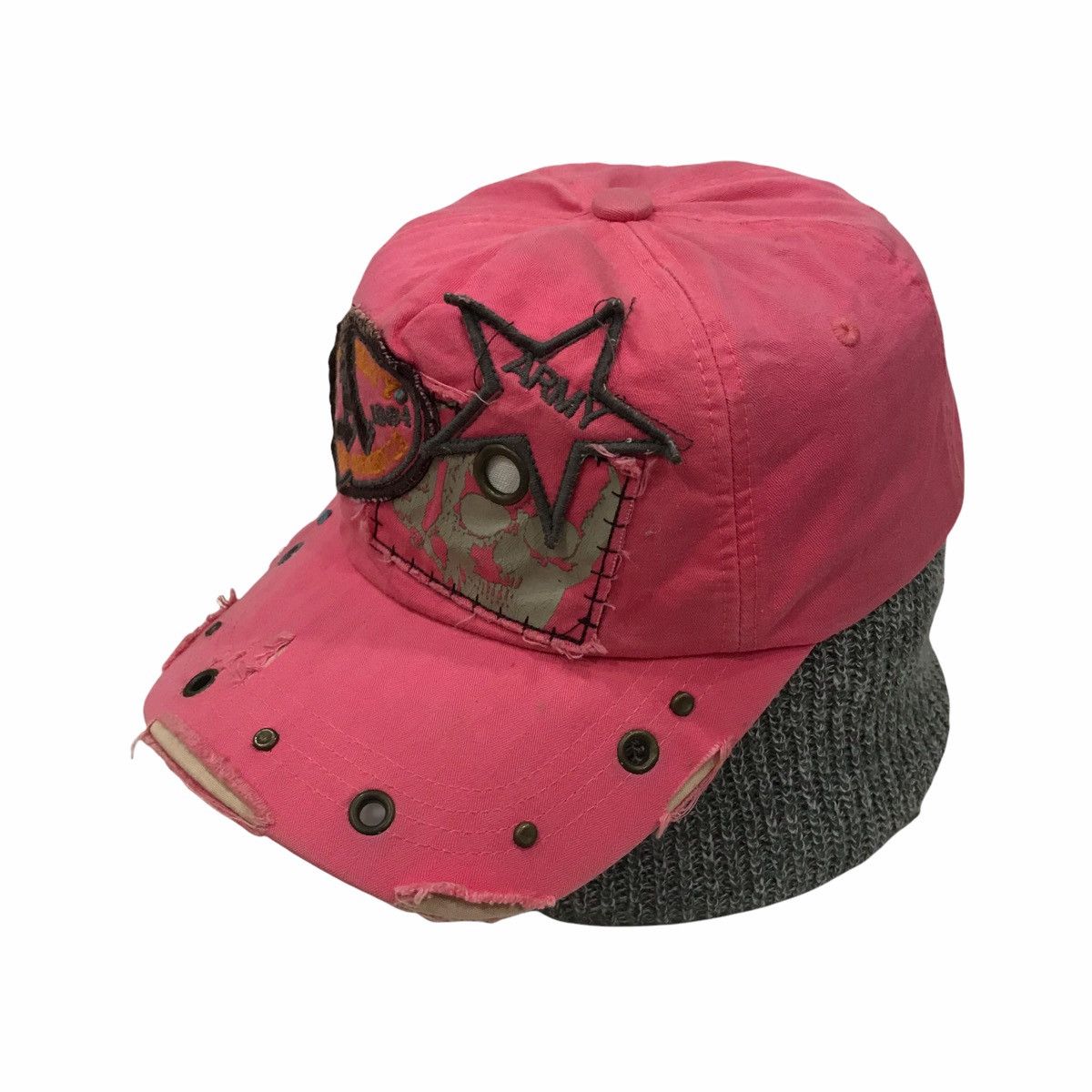 Designer Army Standard Utility Skull Distressed Hats Caps Size ONE SIZE - 2 Thumbnail
