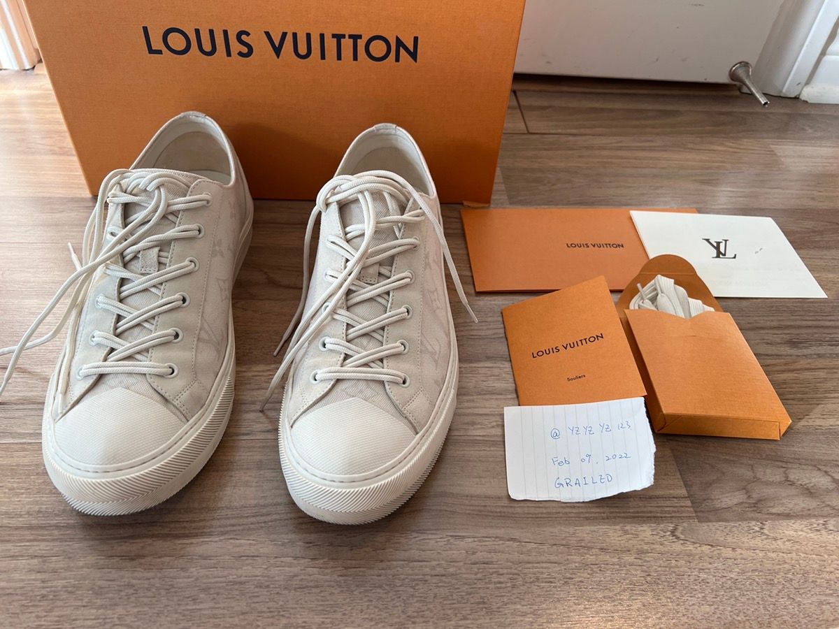 Authentic Louis Vuitton LV Kanye Don Red UK8, Luxury, Sneakers