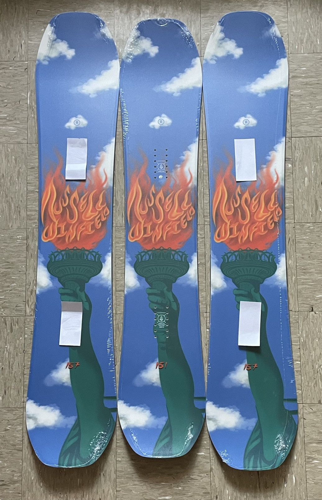 image of Virgil Abloh X Ride Snowboard X Russell Winfield Size 151Cm, Men's