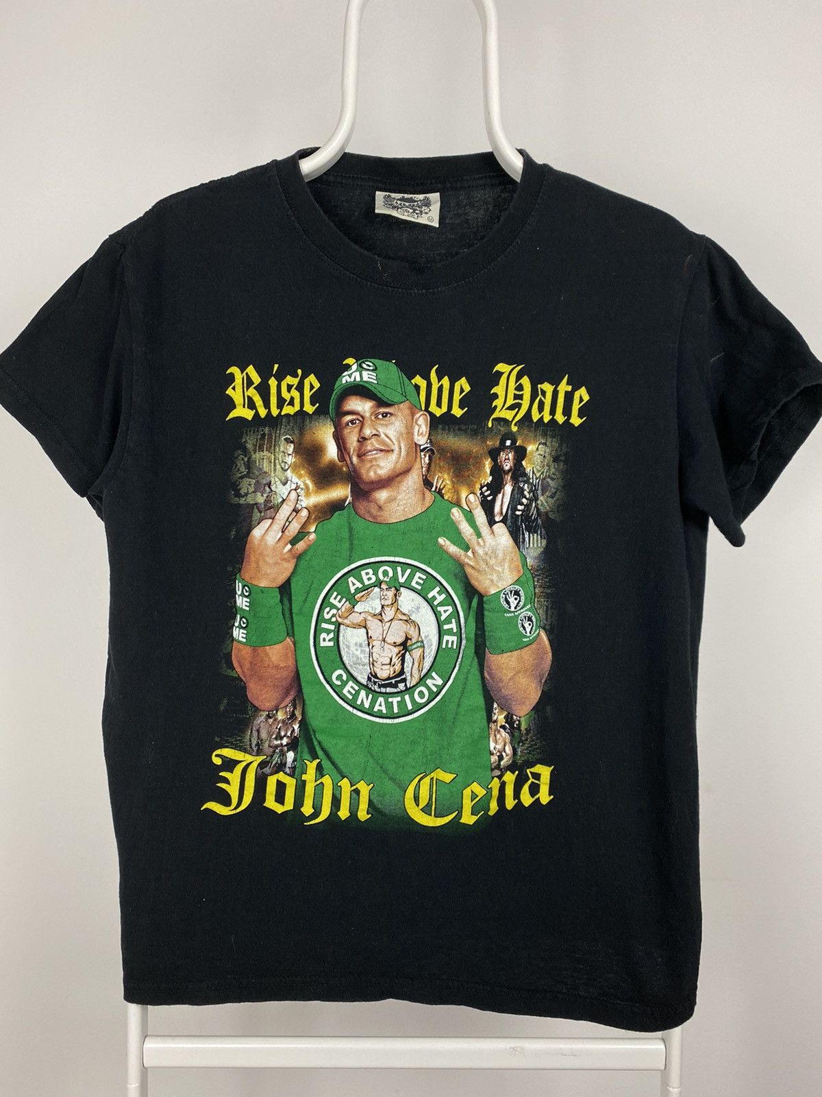 Vintage × WWE × WWF John Cena vintage black T-shirt Rise Above Hate Size US S / EU 44-46 / 1 - 1 Thumbnail