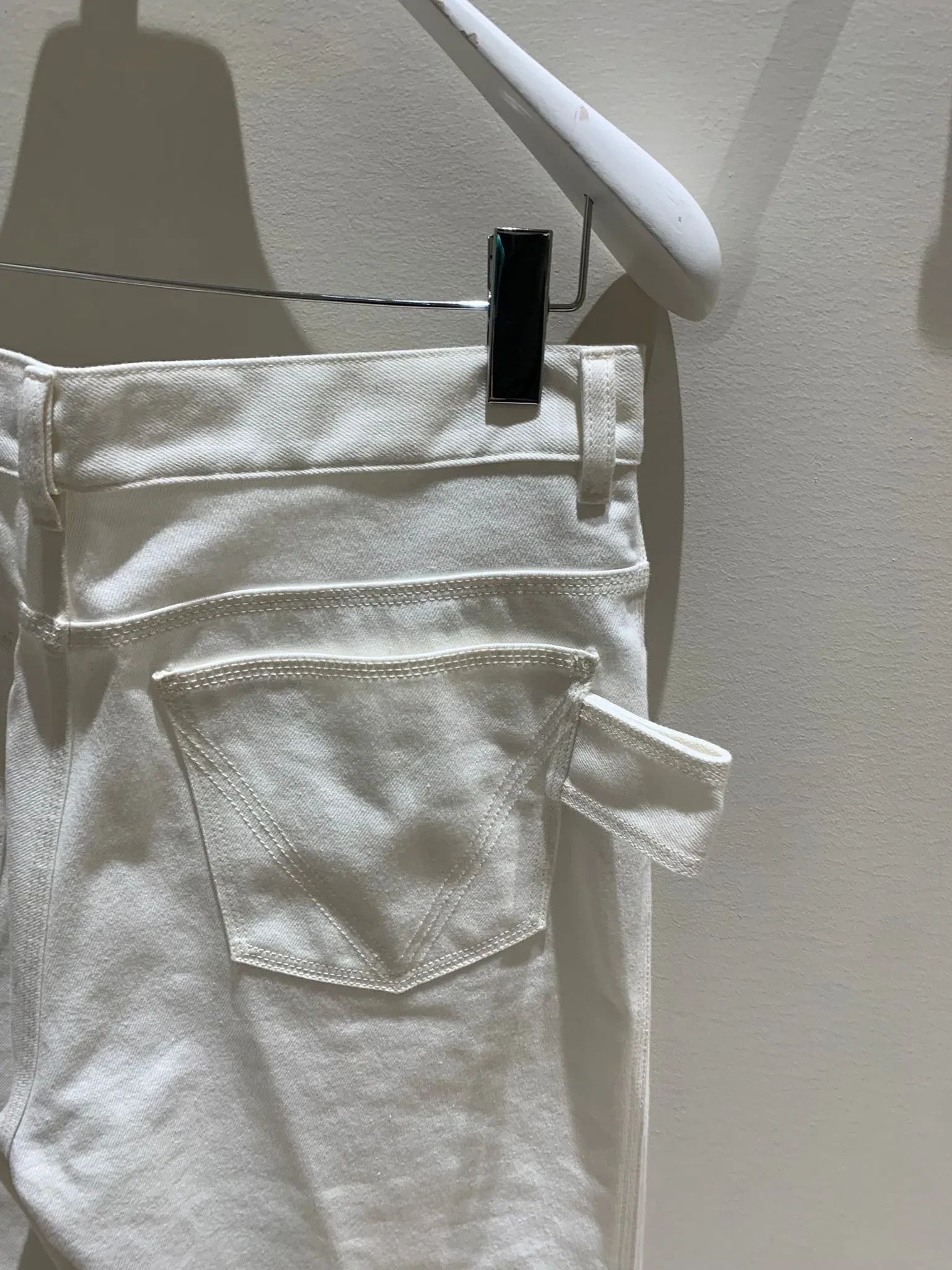Bottega Veneta Unisex Flared Logo Denim Pants in White Size US 28 / EU 44 - 3 Thumbnail