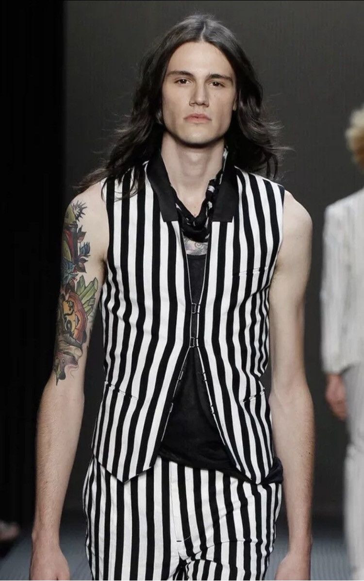 John Varvatos Cotton stripe vest. 48 Size US M / EU 48-50 / 2 - 1 Thumbnail