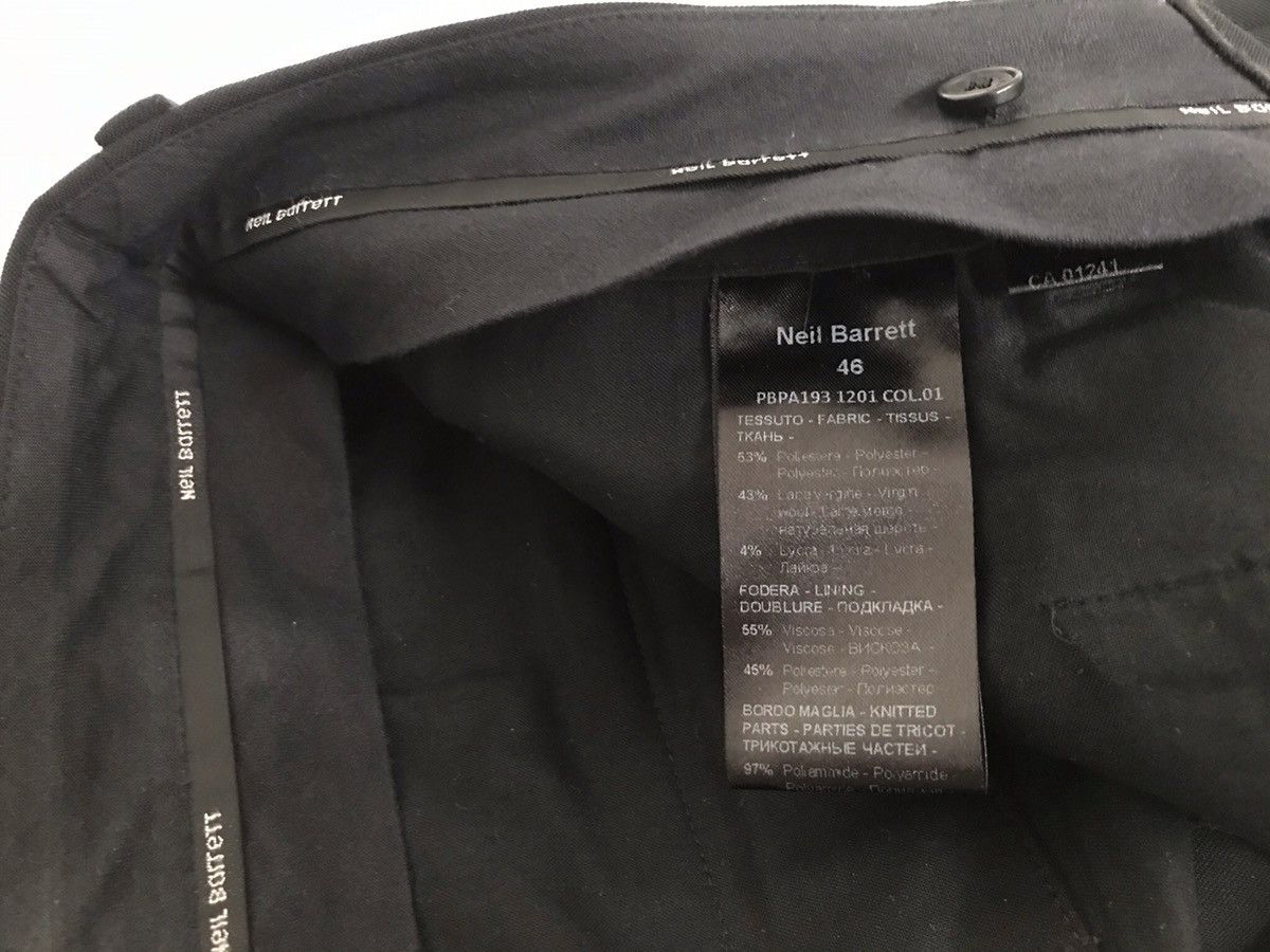 Neil Barrett Neil Barrett size 46IT black wool signature cargo trouser Size US 30 / EU 46 - 8 Thumbnail
