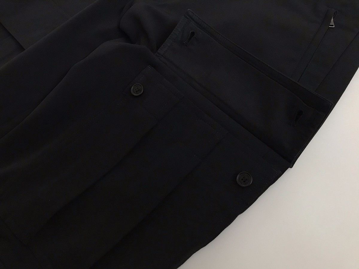 Neil Barrett Neil Barrett size 46IT black wool signature cargo trouser Size US 30 / EU 46 - 4 Thumbnail