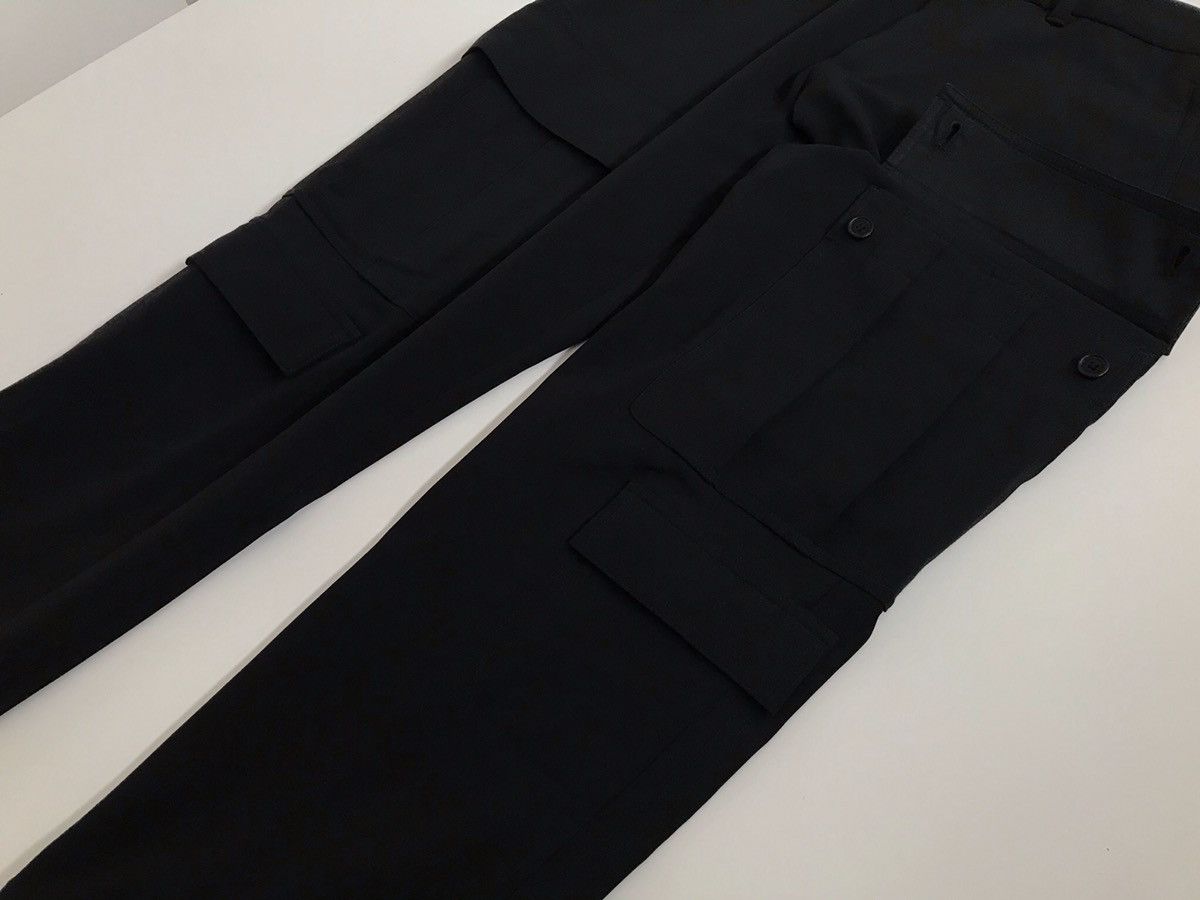 Neil Barrett Neil Barrett size 46IT black wool signature cargo trouser Size US 30 / EU 46 - 5 Thumbnail
