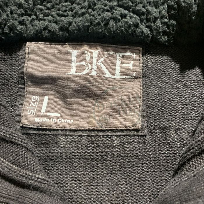 Bke Vintage Bke buckle grey reinforced 1/4zip | Grailed