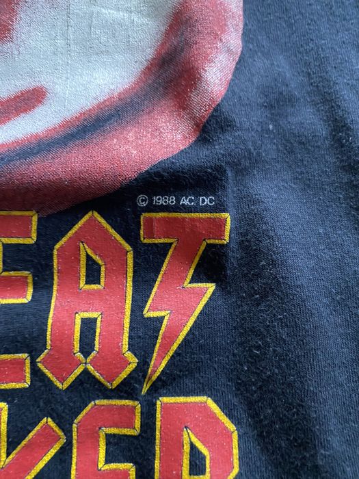 Vintage Vintage 1988 ACDC Heat Seeker band tee | Grailed