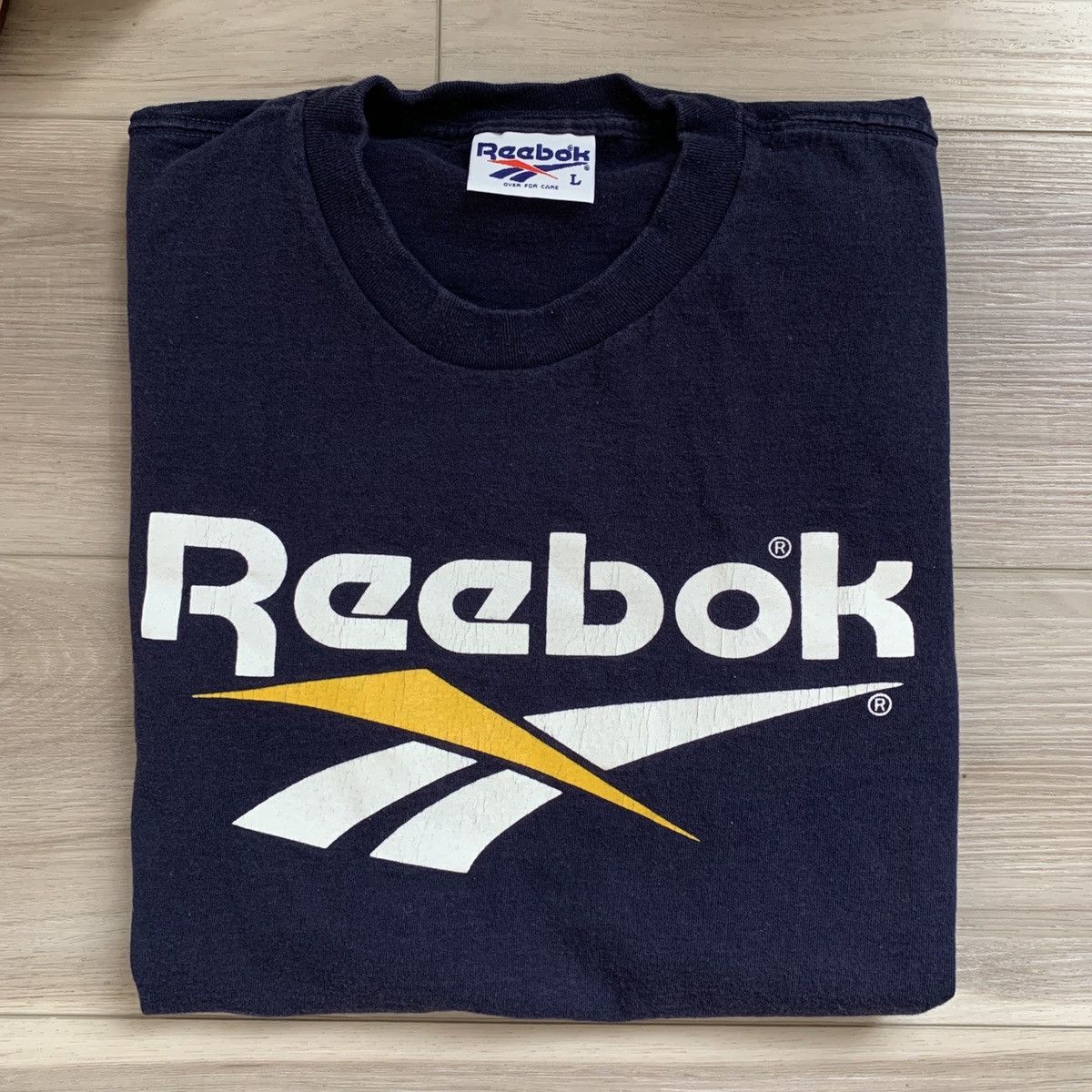Reebok × Vintage 1990s logo tee / single stitch Size US L / EU 52-54 / 3 - 1 Thumbnail