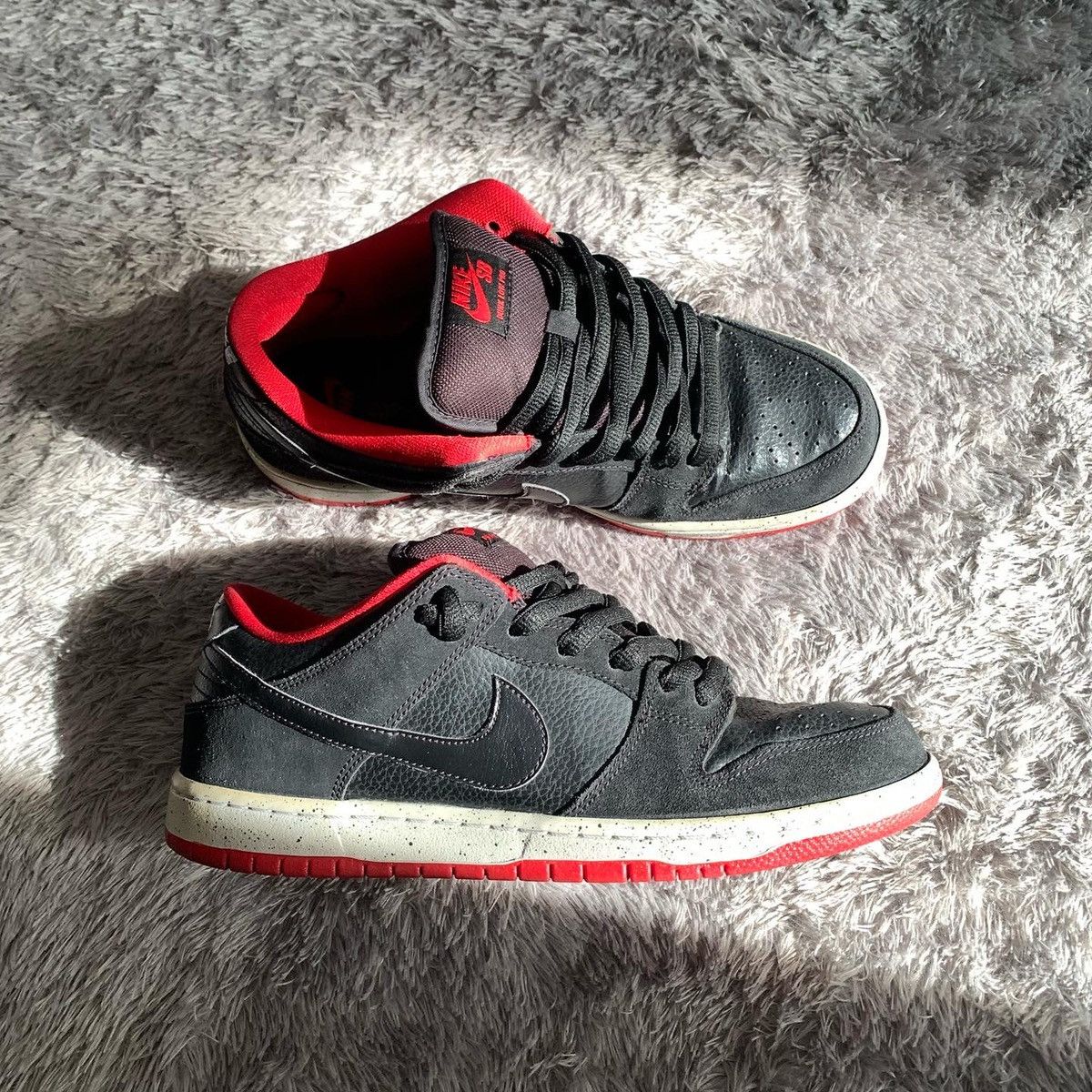 Nike SB Dunk Low Pro Black Cement 2015 Grailed