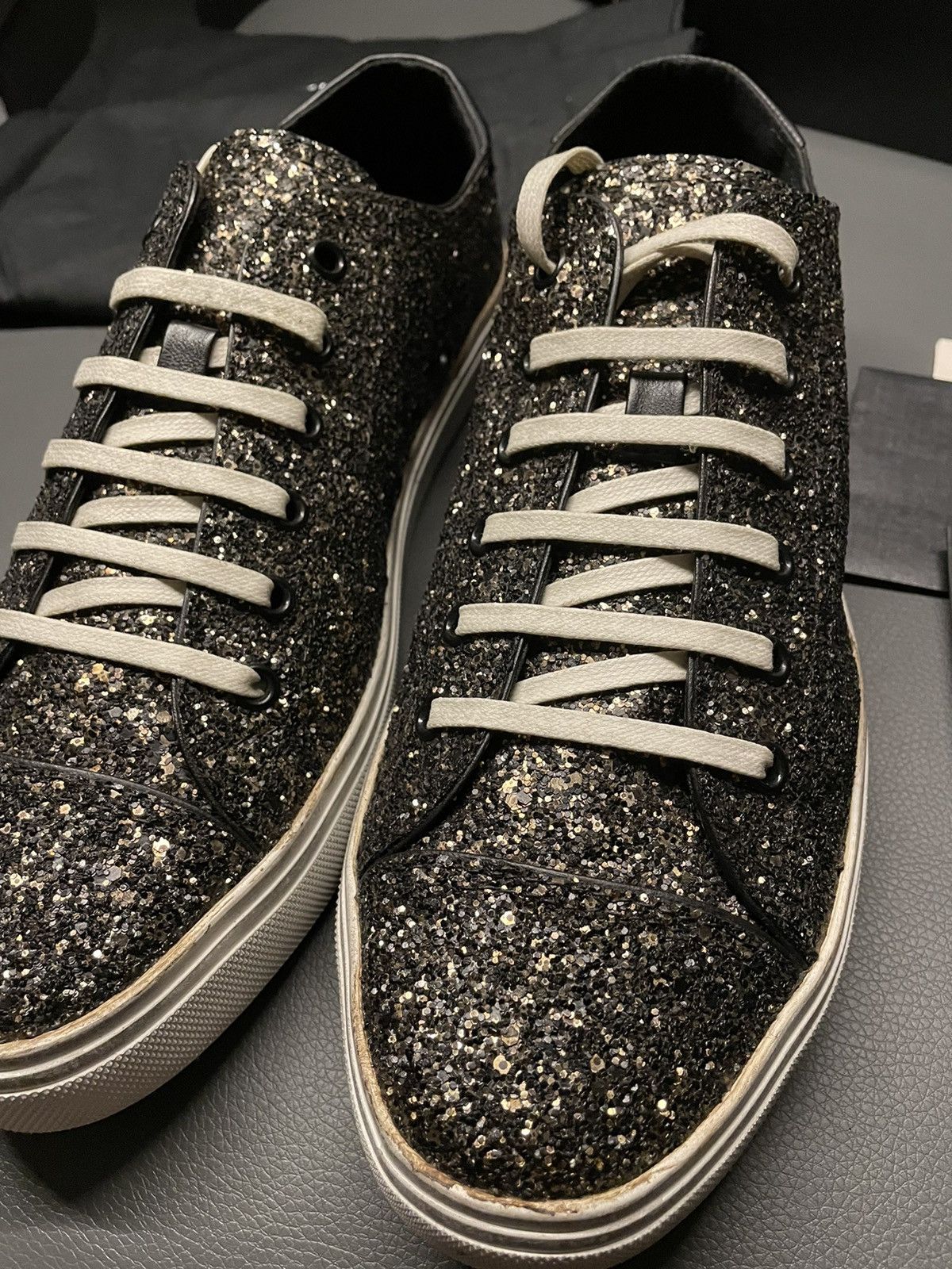 Hedi Slimane × Saint Laurent Paris × Yves Saint Laurent Brand NEW Super Runway Glitter Saint Laurent Sneaker Size US 11 / EU 44 - 7 Thumbnail