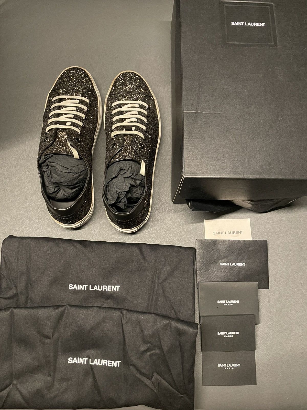 Hedi Slimane × Saint Laurent Paris × Yves Saint Laurent Brand NEW Super Runway Glitter Saint Laurent Sneaker Size US 11 / EU 44 - 12 Thumbnail