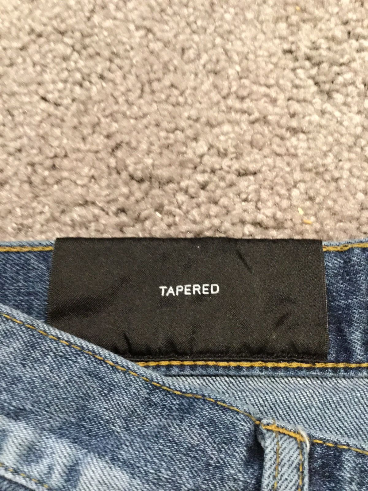 Balmain BALMAIN PARIS TAPERED MOTO DENIM SKINNY JEANS Size US 29 - 4 Thumbnail
