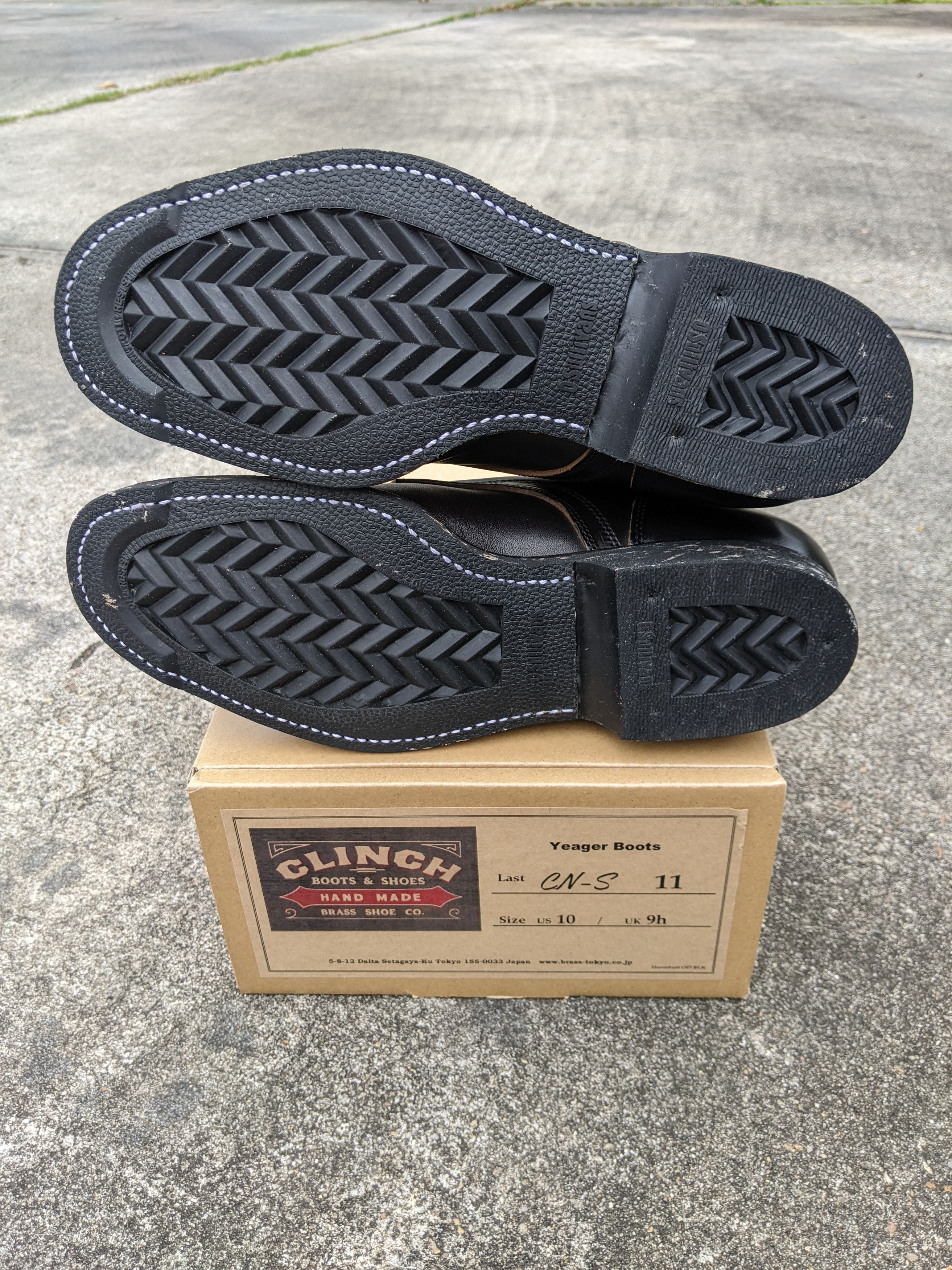Japanese Brand Clinch Black Overdyed Horsebutt Yeager Boots Japanese Brand Clinch Black Overdyed Horsebutt Yeager Boots