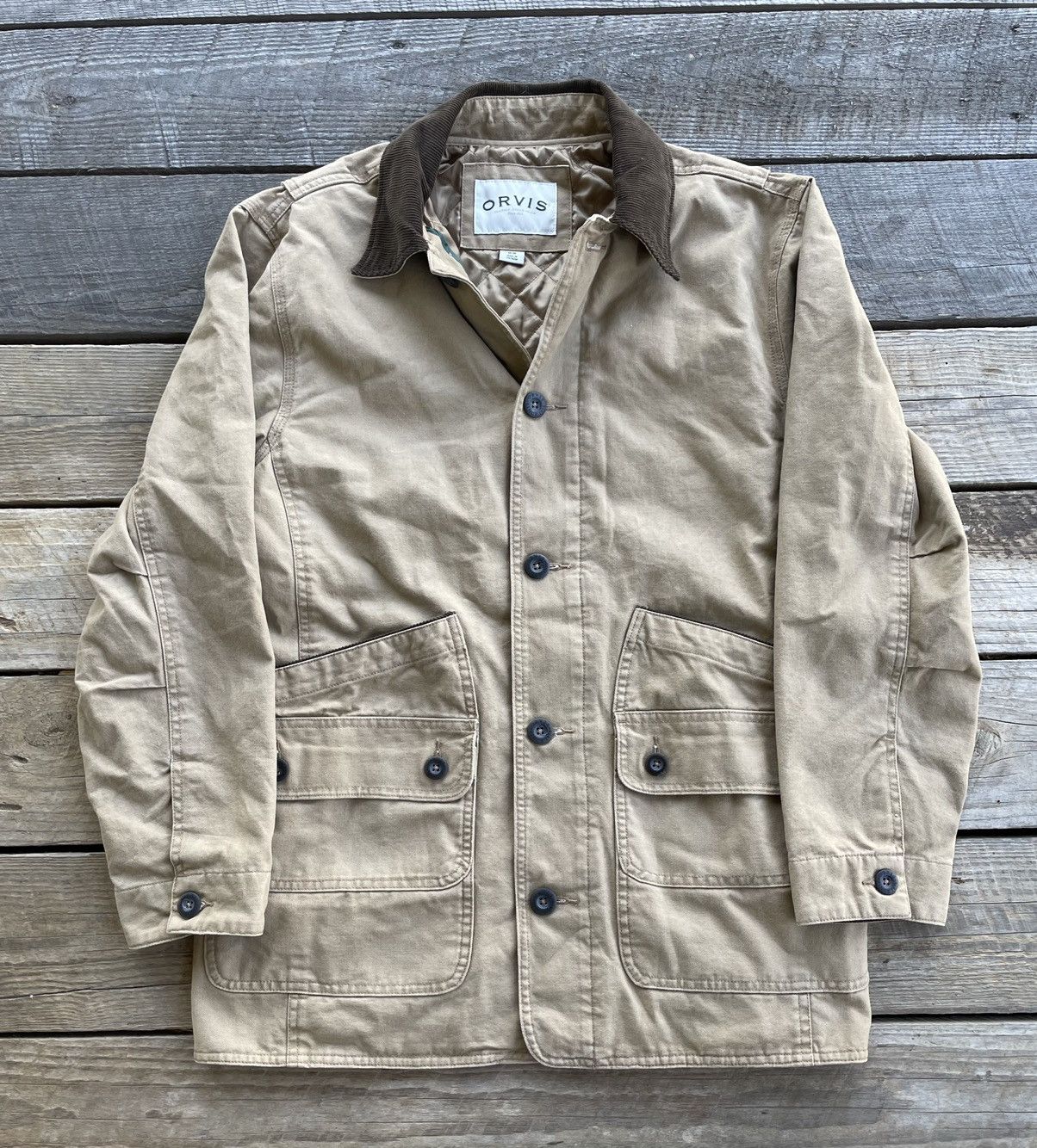 Gilet De Pêche Vintage Orvis – Homme Taille M – Kaki – État Excellent