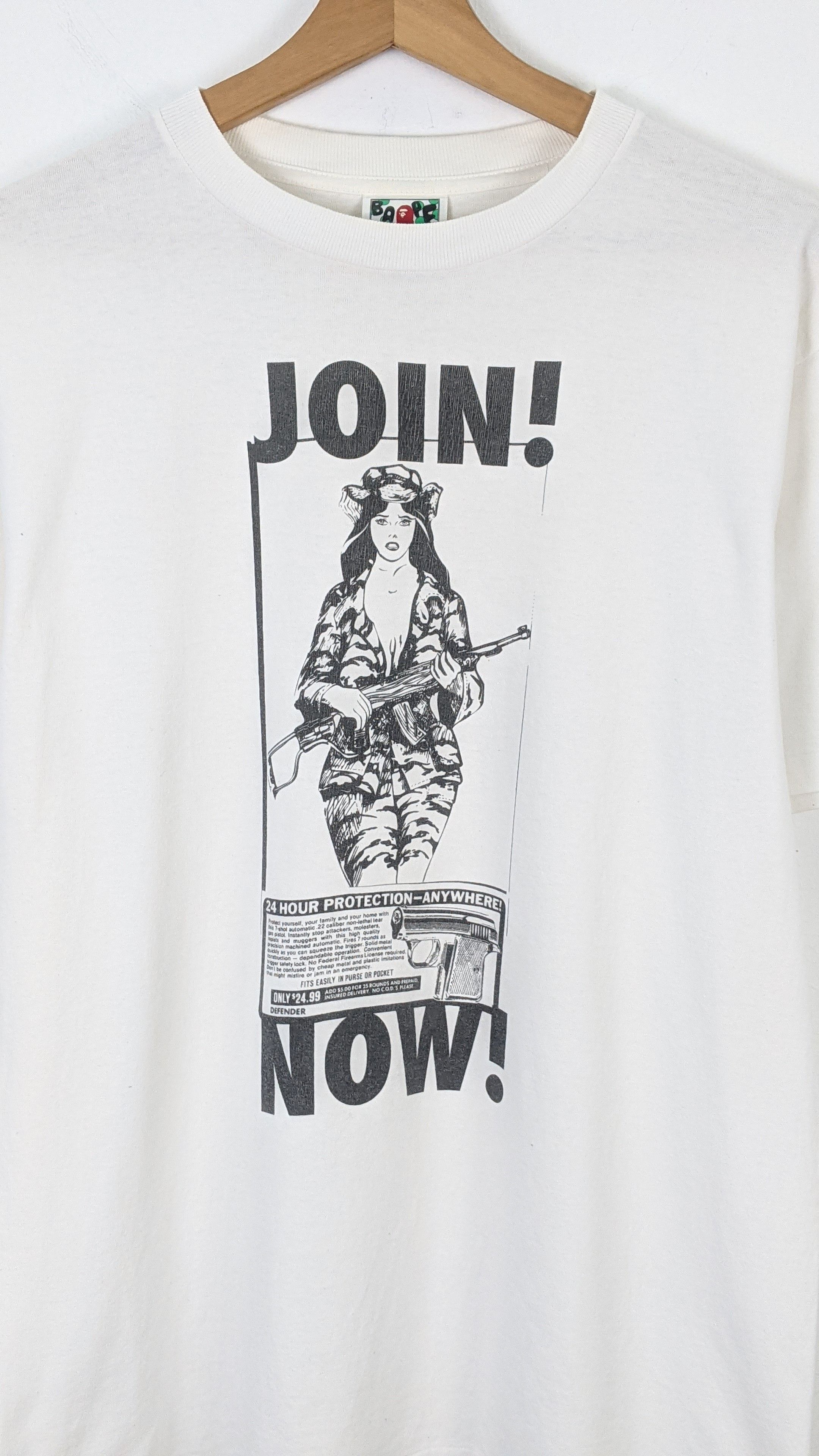 Bape Ursus Bape Join Now Tee Size US M / EU 48-50 / 2 - 2 Thumbnail