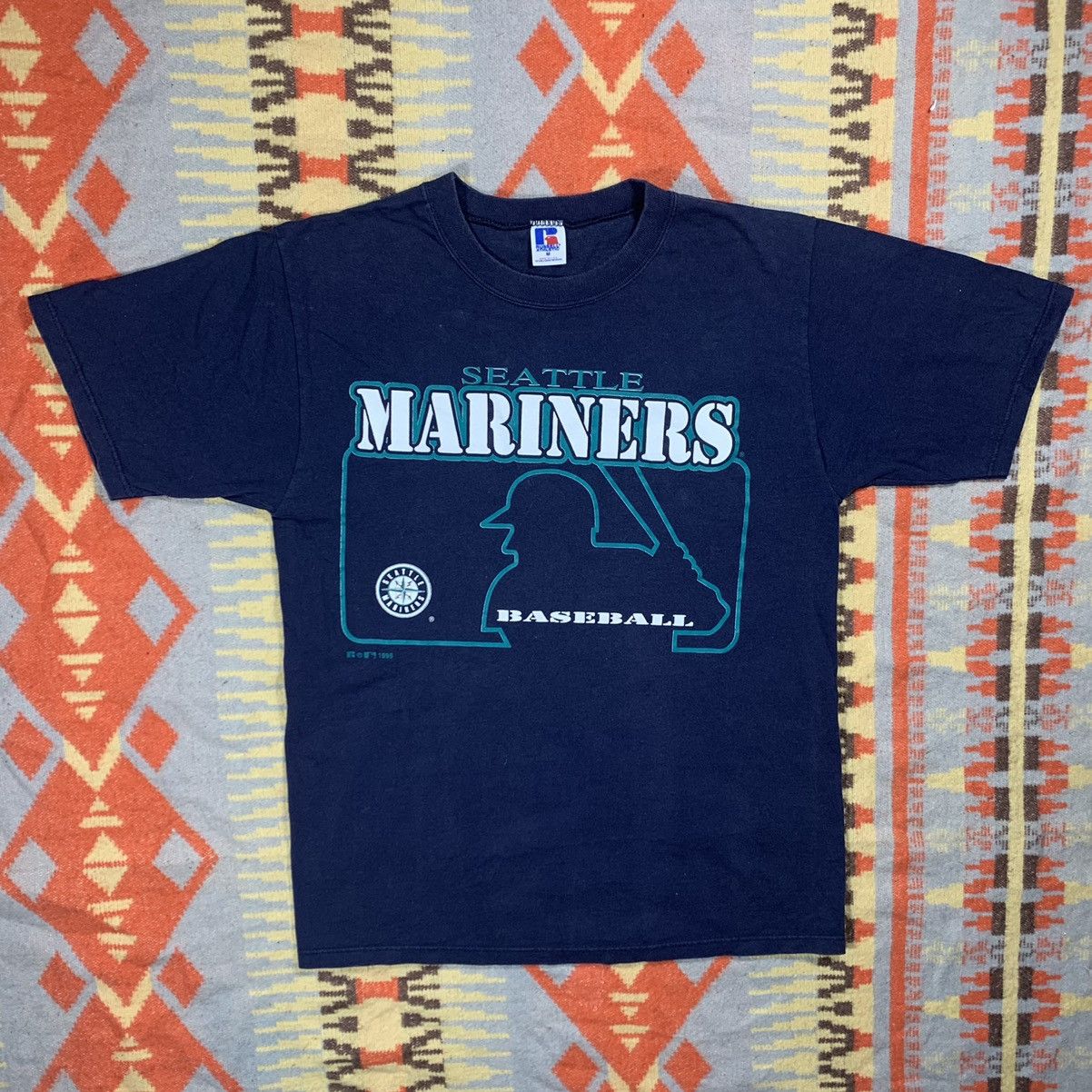 Vintage 90s Seattle Mariners T-Shirt Russell Athletic - Tarks Tees