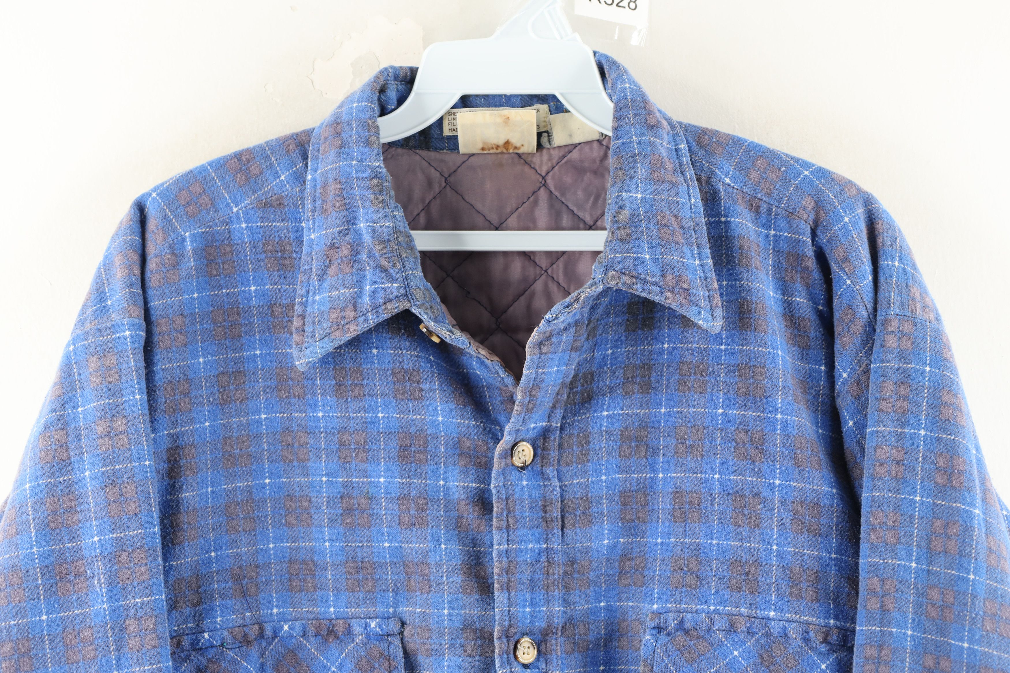 Vintage Vintage 80s Lee Thrashed Double Pocket Flannel Shirt Jacket Size US L / EU 52-54 / 3 - 2 Preview