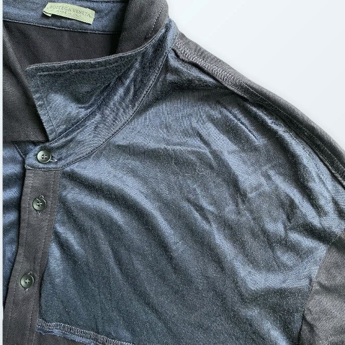 Bottega Veneta Long sleeve Silk/Cotton Polo Shirt Size US L / EU 52-54 / 3 - 3 Thumbnail