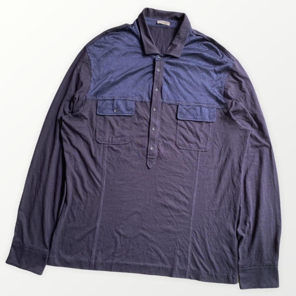 Bottega Veneta Long sleeve Silk/Cotton Polo Shirt Size US L / EU 52-54 / 3 - 1 Thumbnail
