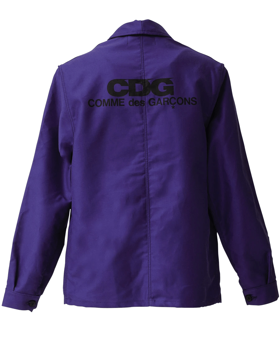 Comme Des Garcons CDG LOGO LE LABOUREUR WORK JACKET SHIRT