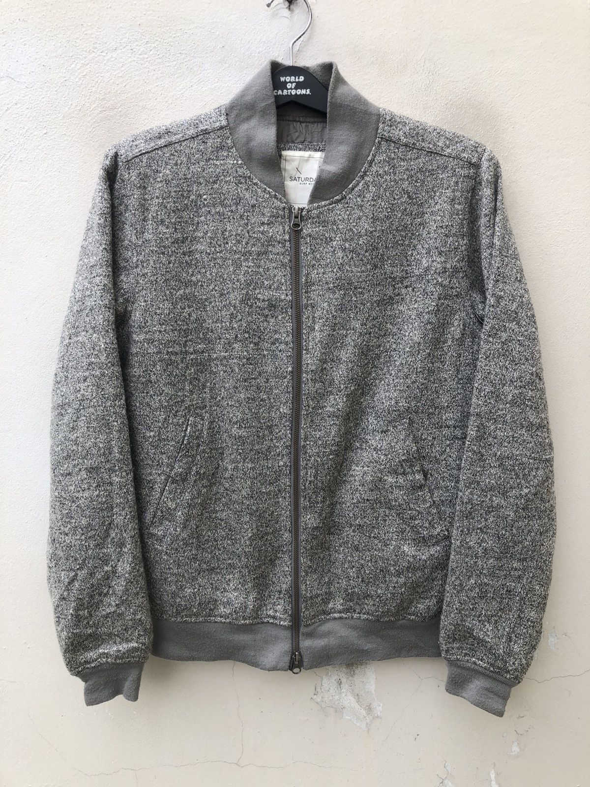 Saturdays NYC Saturdays Surf Nyc Grey Bomber Varsity Jacket Size US S / EU 44-46 / 1 - 3 Thumbnail