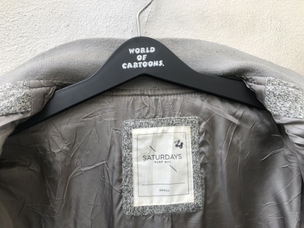 Saturdays NYC Saturdays Surf Nyc Grey Bomber Varsity Jacket Size US S / EU 44-46 / 1 - 14 Thumbnail